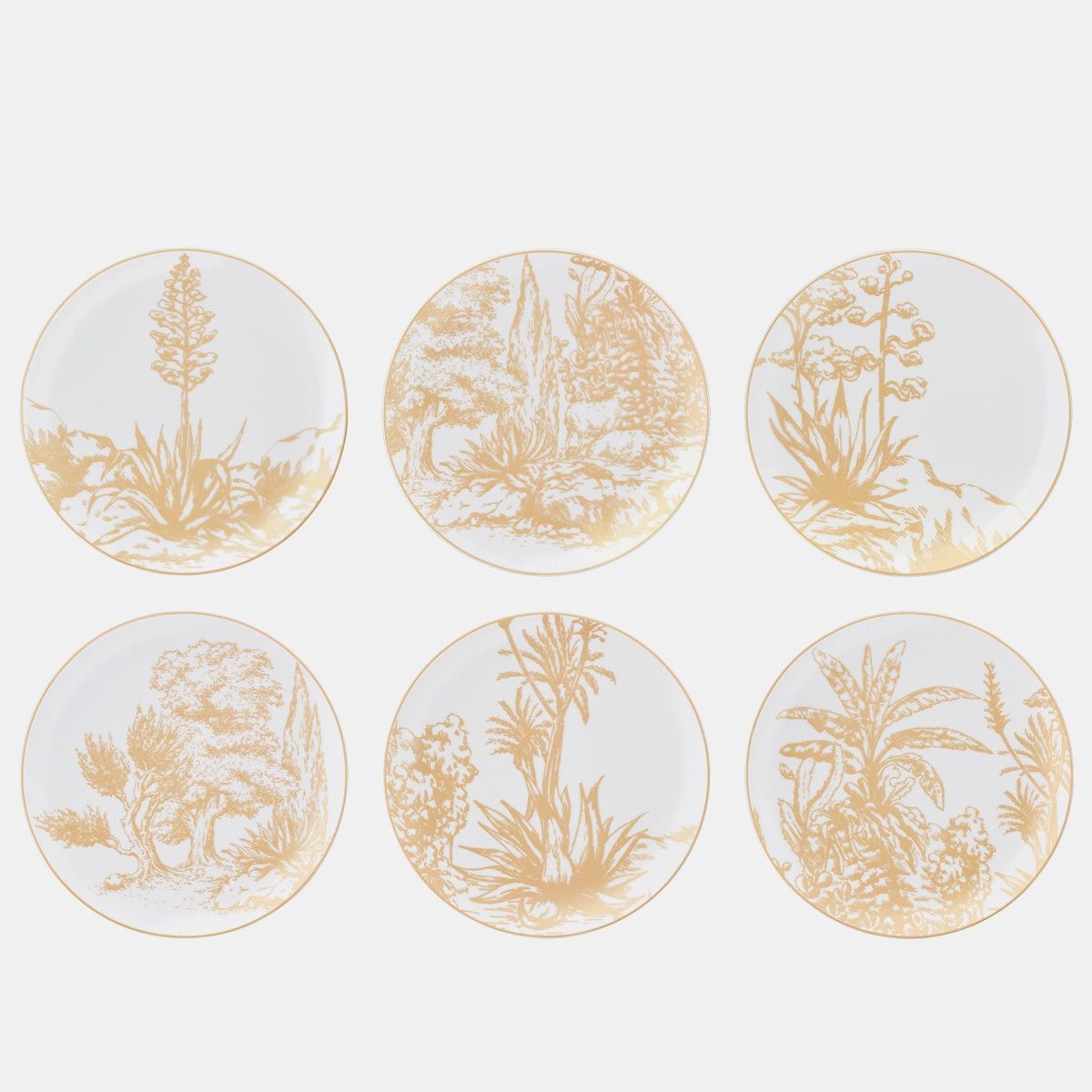 Dior o1bcso1str0624 Size: OS / 6 Set Dinner Plates in Multicolor Size ONE SIZE - 1 Thumbnail