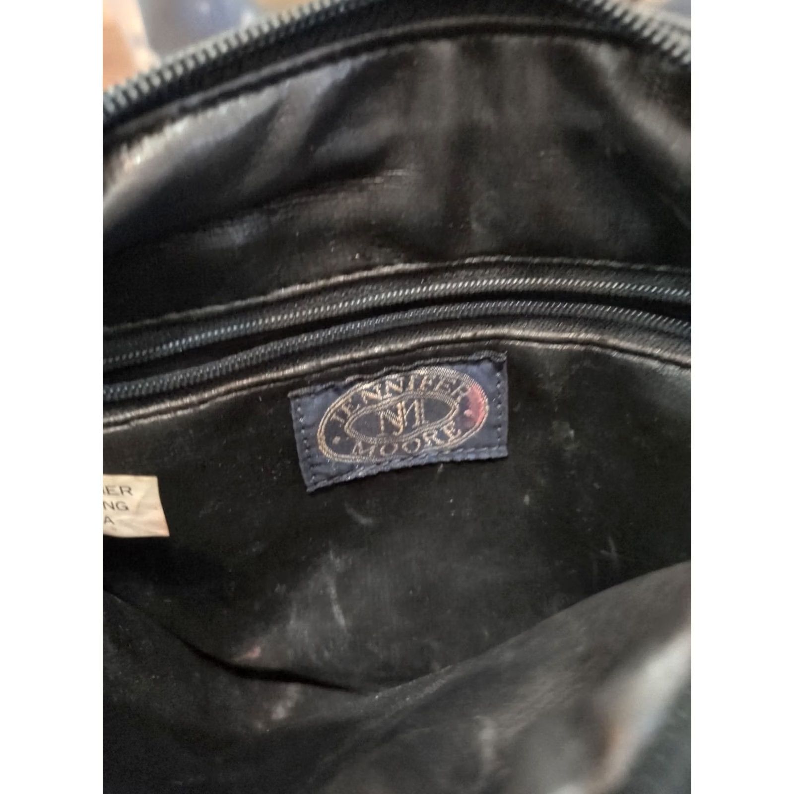 MooRER Jennifer Moore Handbag Purse Black Faux Leather Shoulder Bag Women Adults Girls Mens Women Size ONE SIZE - 2 Thumbnail