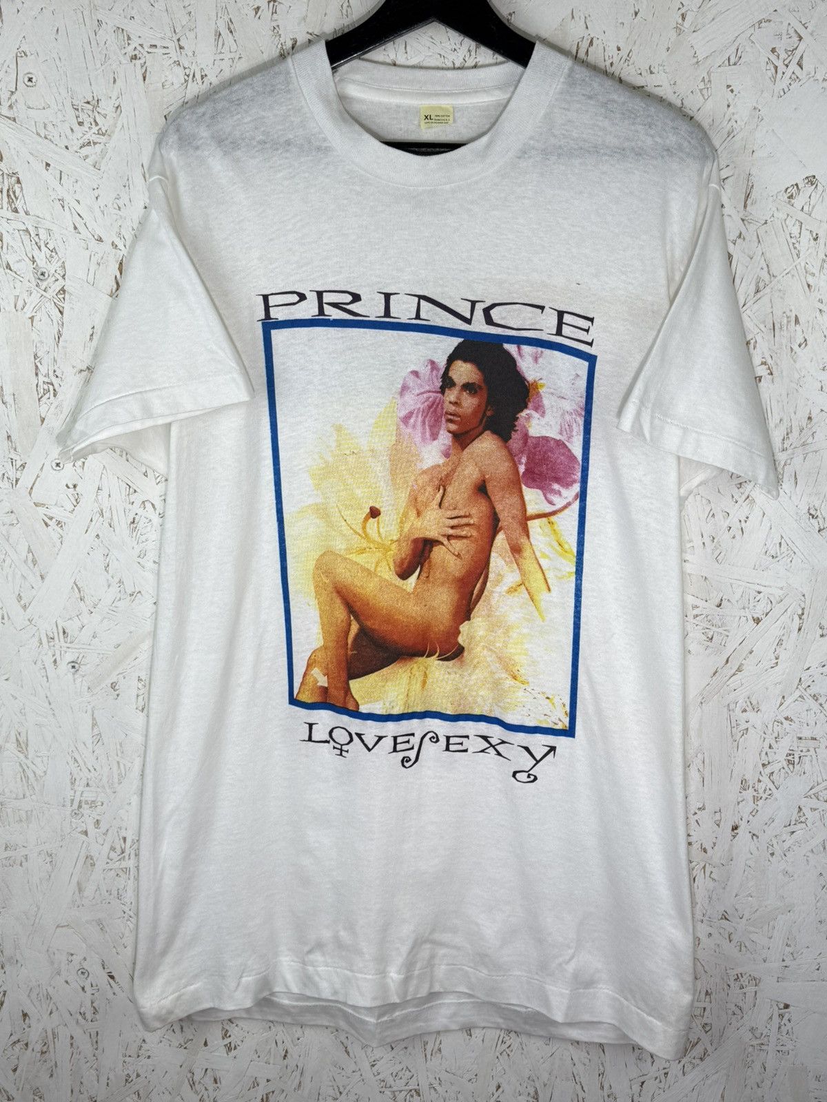 80s Prince LoveSexy 1988 Rare European Tour T-Shirt White XL