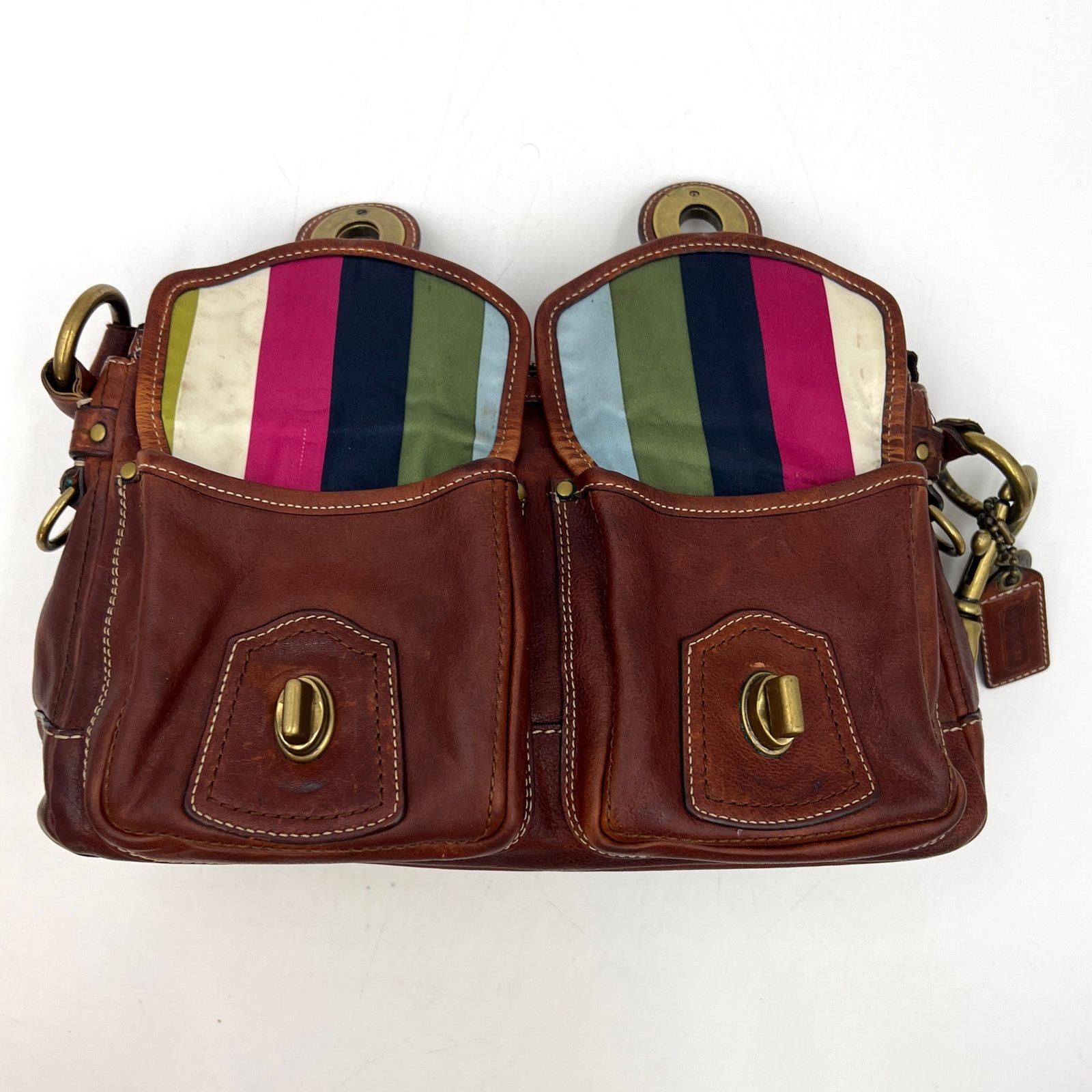 Cognac coach purse hotsell