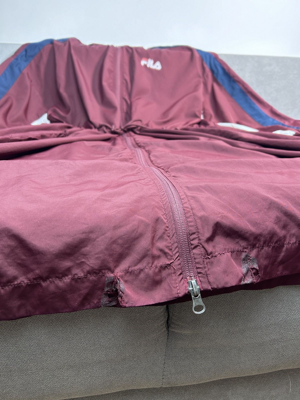 Fila × Japanese Brand × Vintage 90s FILA Nylon Jacket Coat Size US L / EU 52-54 / 3 - 10 Thumbnail