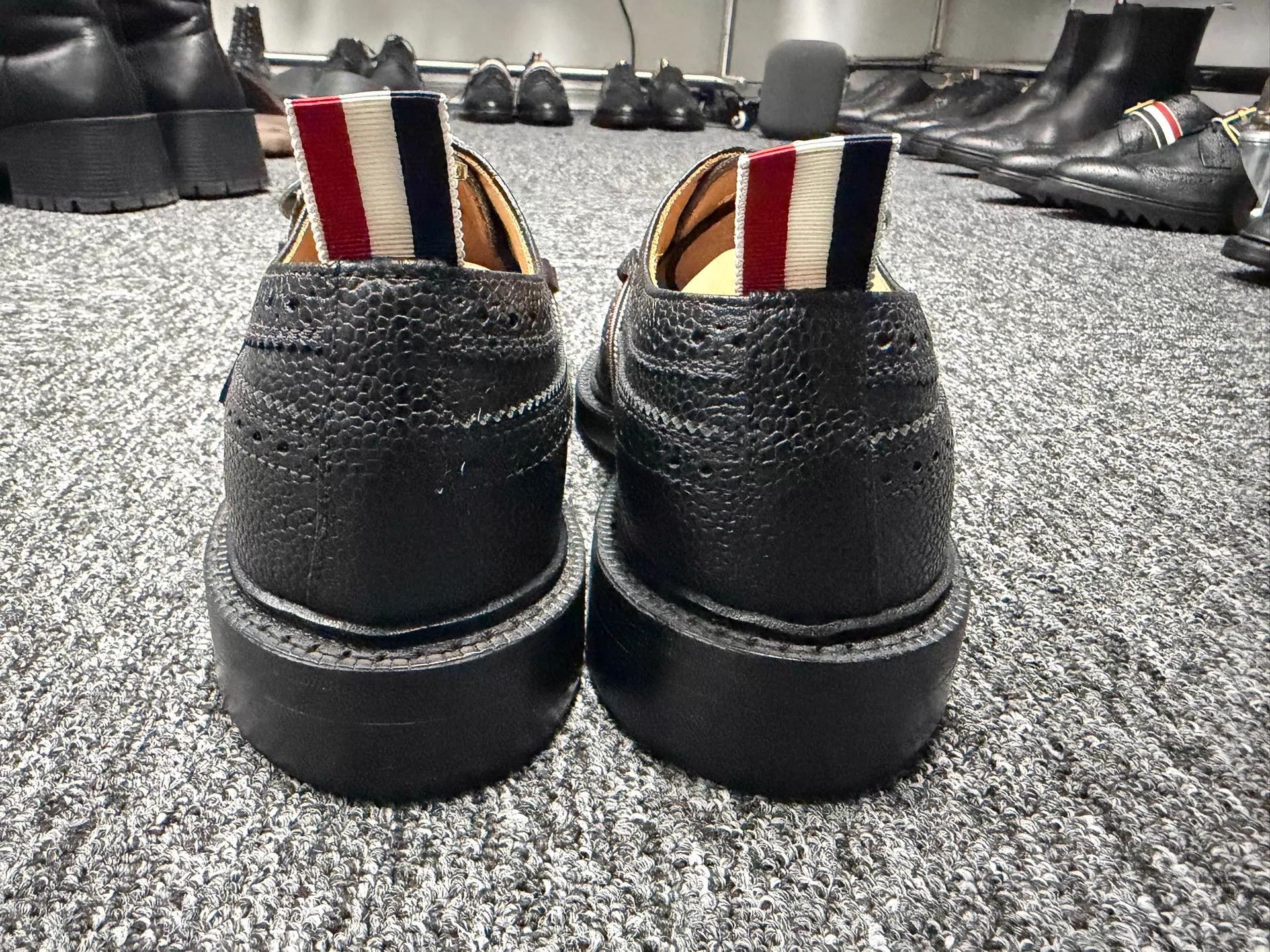 Thom Browne Thom Browne Men's 3-Color Brogue Derby Wood Sole US7 Size US 7 / EU 40 - 3 Thumbnail