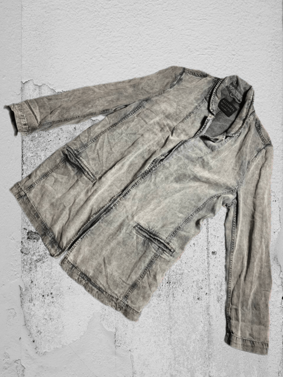 Allsaints × Vintage Vintage Avant Garde Allsaints Nylon Bomber Jacket Size US M / EU 48-50 / 2 - 1 Thumbnail