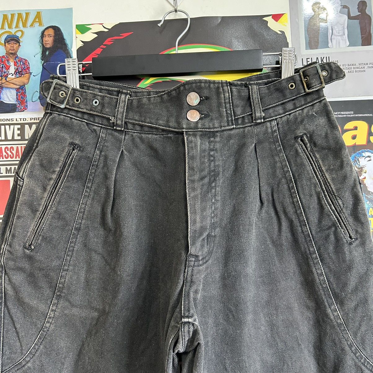 Japanese Brand Vintage Sanjego Faded Black Baggy Jeans Size US 29 - 2 Thumbnail