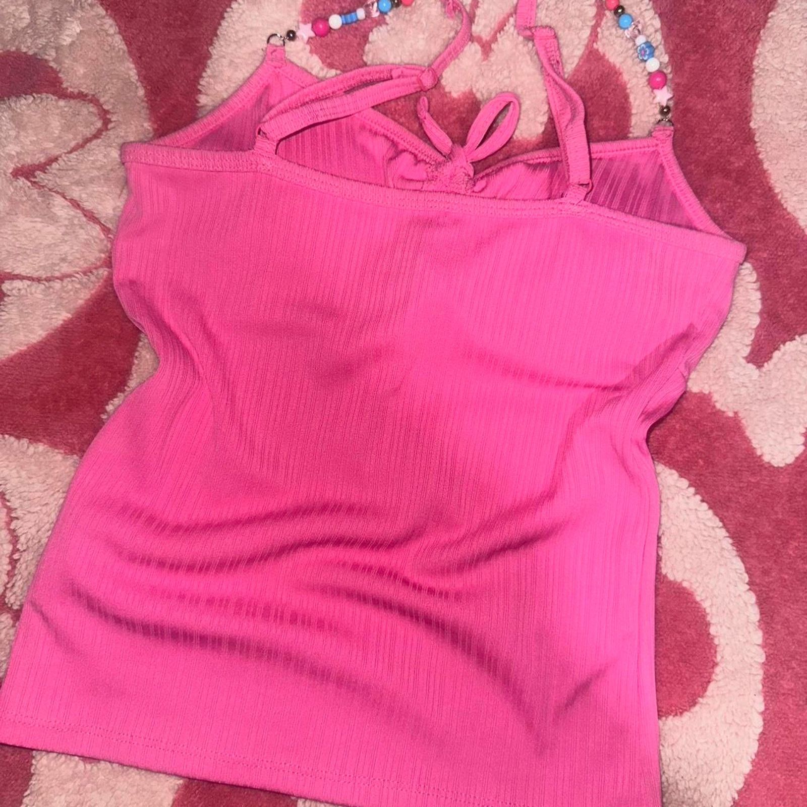 Other Pink beaded cami top Size XS / US 0-2 / IT 36-38 - 3 Thumbnail