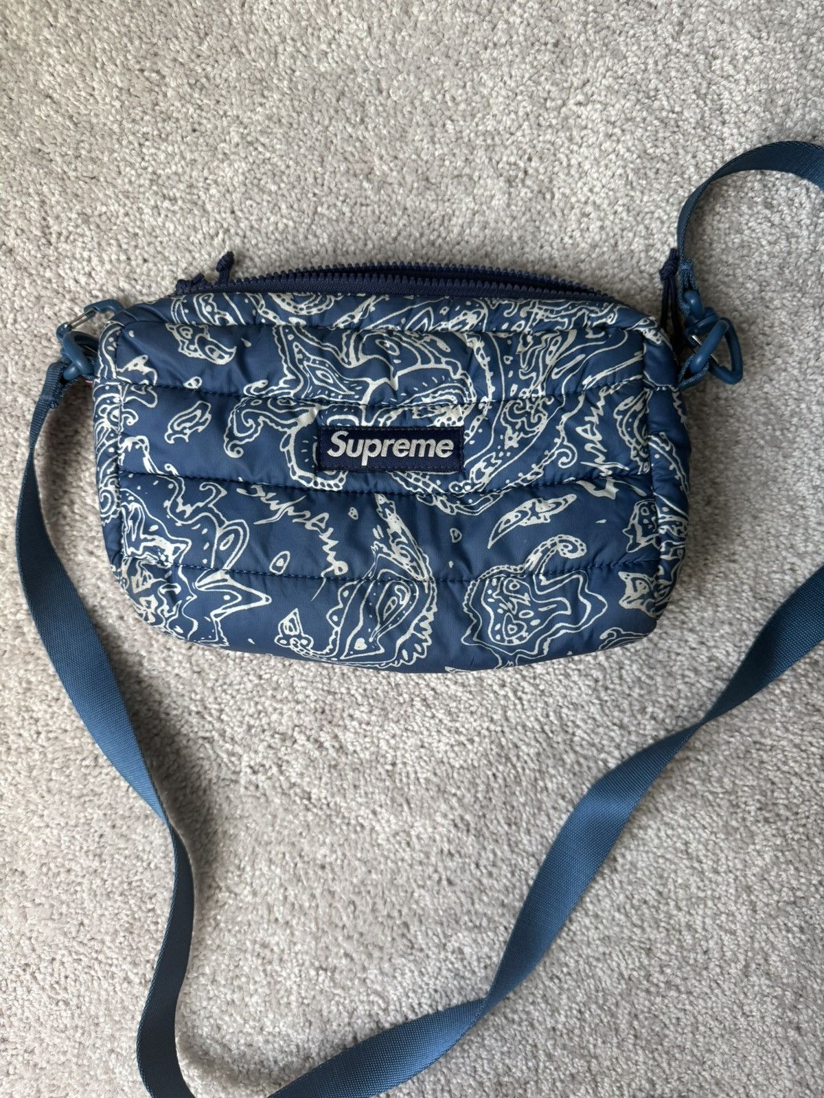 Supreme Supreme FW22 Paisley Puffer Side Bag Size ONE SIZE - 1 Thumbnail