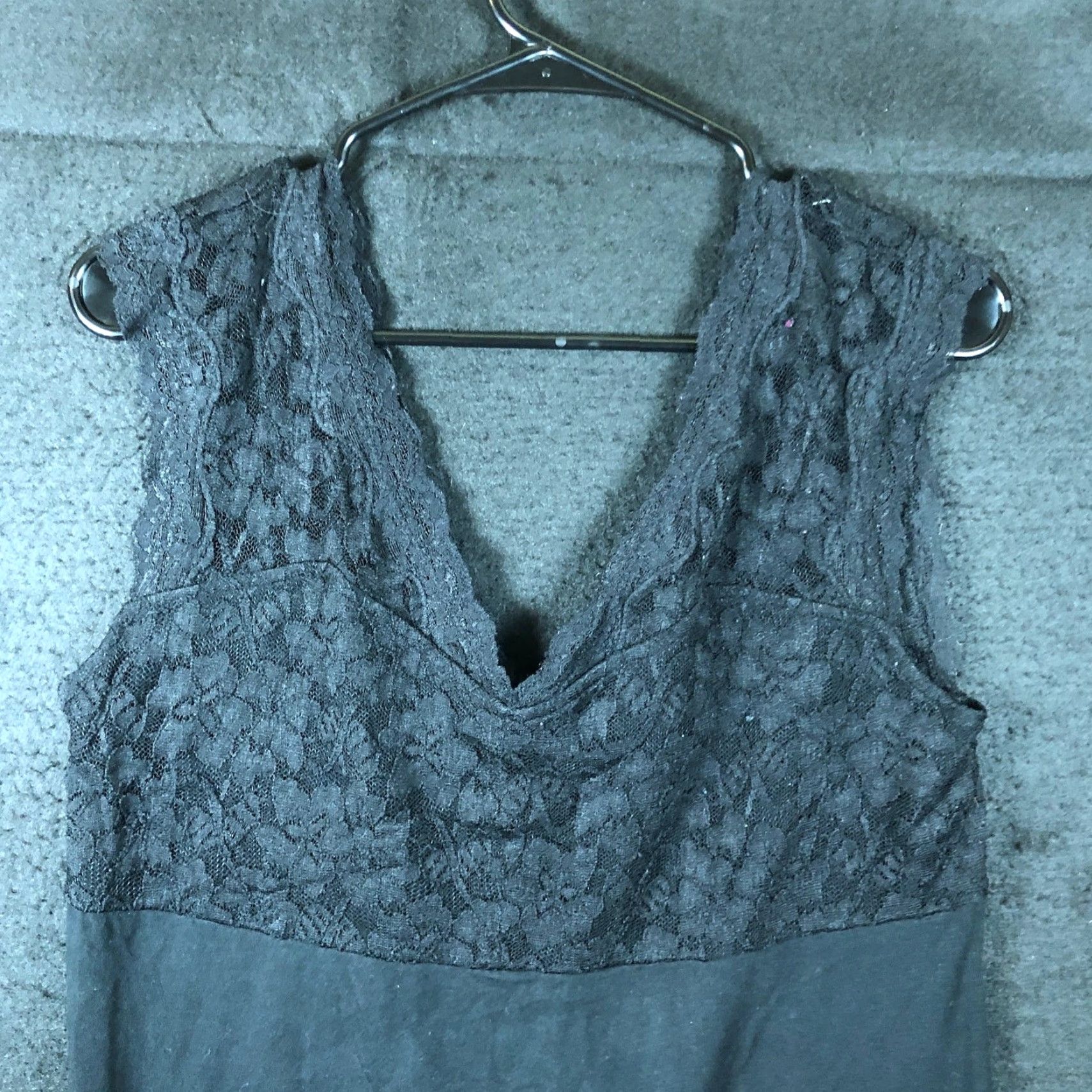 Express Express Blouse Women V-Neck Black Sleeveless Stretch Lace Slim Large - Party Workwear Casual Size L / US 10 / IT 46 - 2 Thumbnail