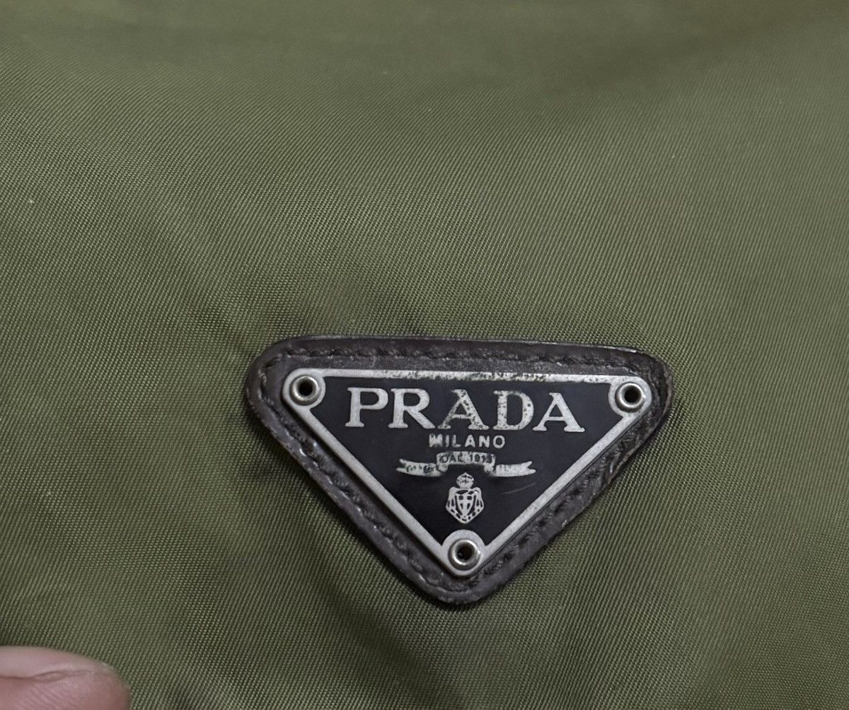 Prada Prada Nylon Messenger Bag Green Color Leather Size ONE SIZE - 7 Thumbnail