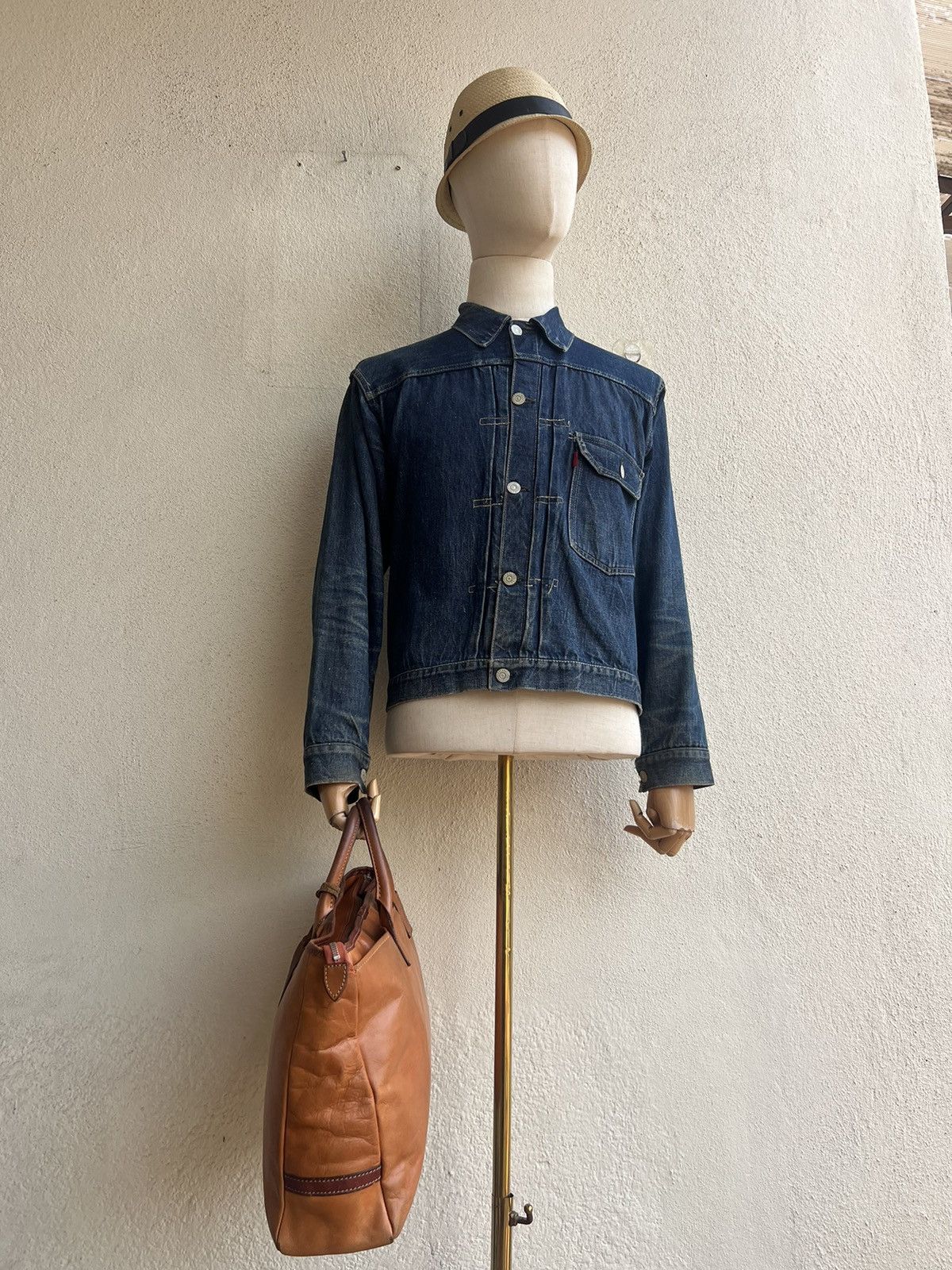 Leather Deux Moncx Artisan Made Japan Distress Patina Leather Bag Size ONE SIZE - 4 Thumbnail