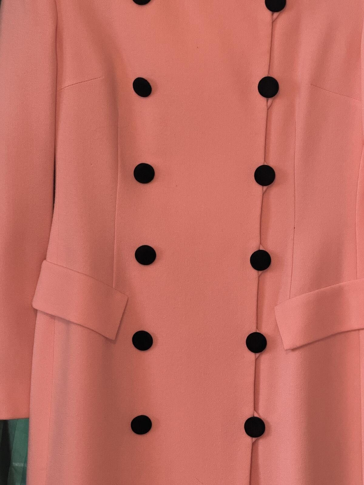 Evan Picone Evan-Picone Vintage Wool Double Breasted Coat w/Black Collar Size M / US 6-8 / IT 42-44 - 4 Thumbnail
