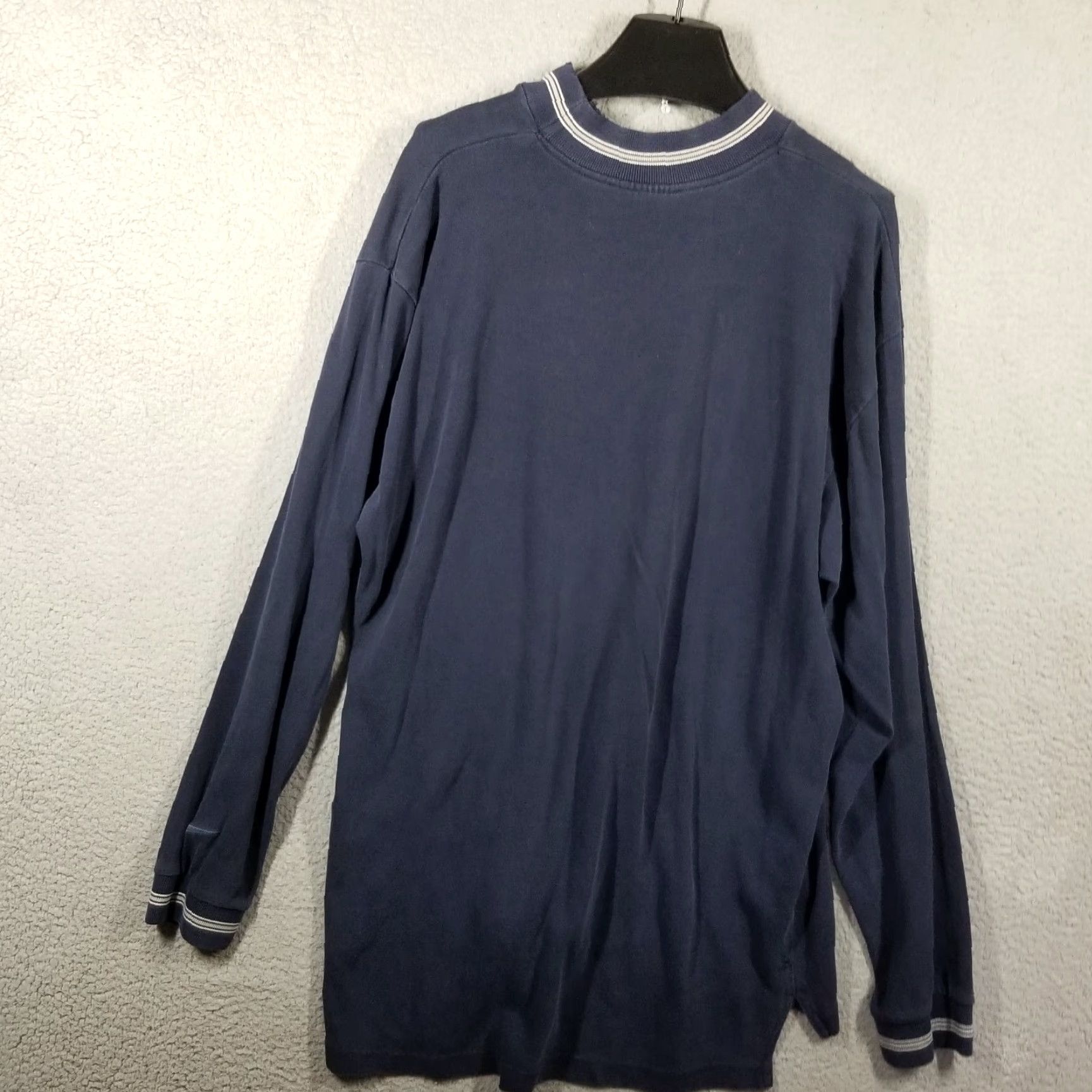 Nike Vintage Nike 90s Men's XL Blue Ringer Crewneck Sweatshirt Embroidered Swoosh Size US XL / EU 56 / 4 - 2 Thumbnail