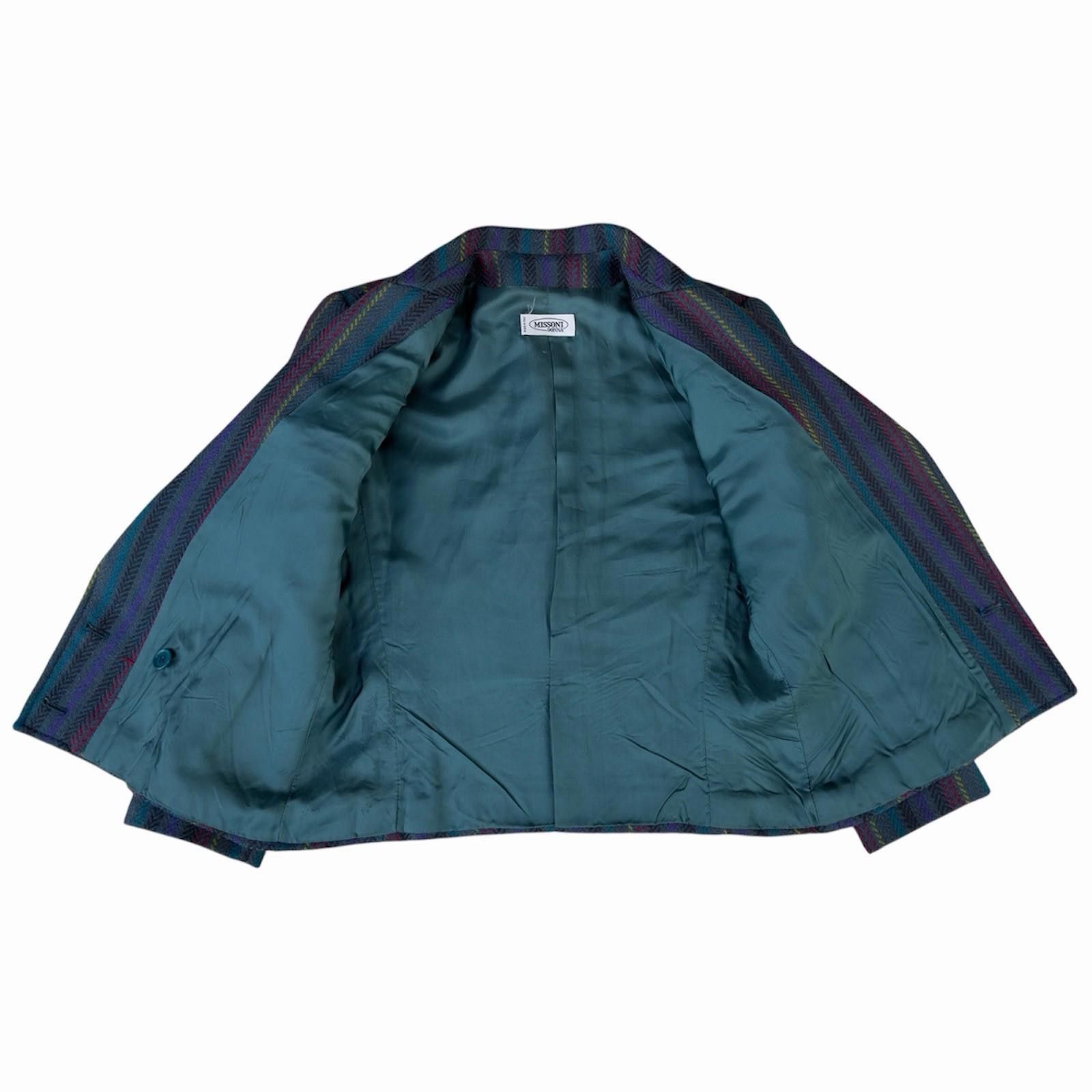 Missoni 80’s Missoni Wool Blazer Double Breasted Herringbone Sz 6 Size M / US 6-8 / IT 42-44 - 4 Thumbnail