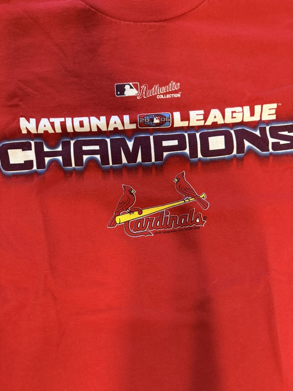 Lee × MLB × Vintage 2006 Cardinals National League Champions Tee Size US XL / EU 56 / 4 - 2 Thumbnail