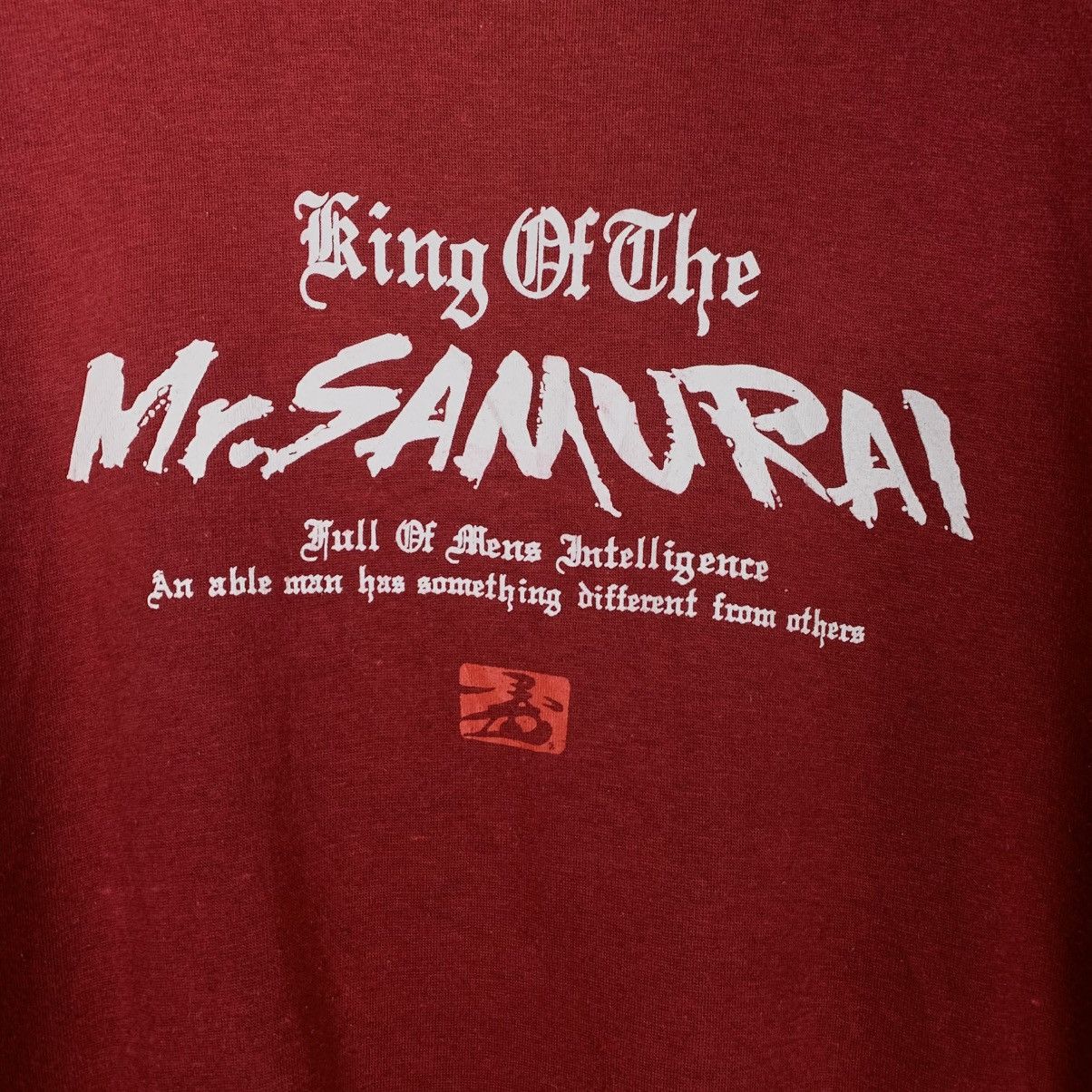 Japanese Brand Japanese Brand Mr Samurai Crewneck Red Sweatshirt Size US L / EU 52-54 / 3 - 10 Thumbnail