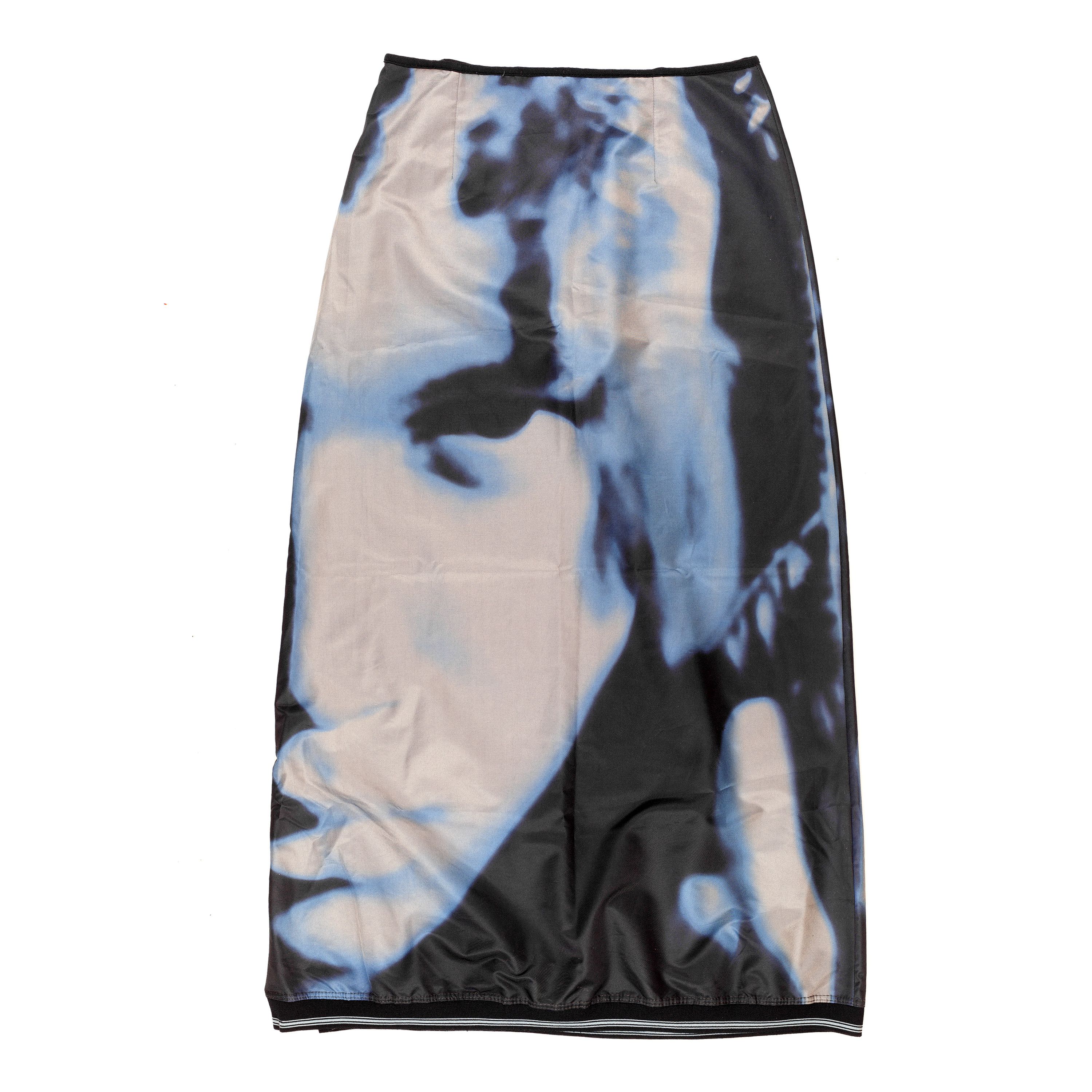 Cop Copine × Vintage RARE Cop Copine Long Printed Nylon Skirt (M) Size 27" / US 4 / IT 40 - 2 Thumbnail
