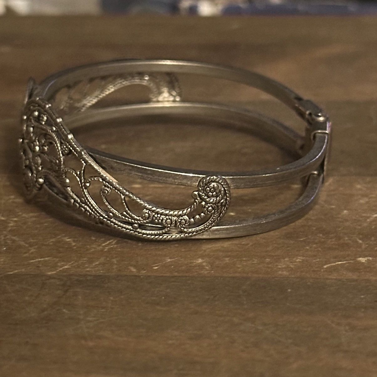 Vintage Vintage filigree paisley clamper bracelet Size ONE SIZE - 6 Thumbnail