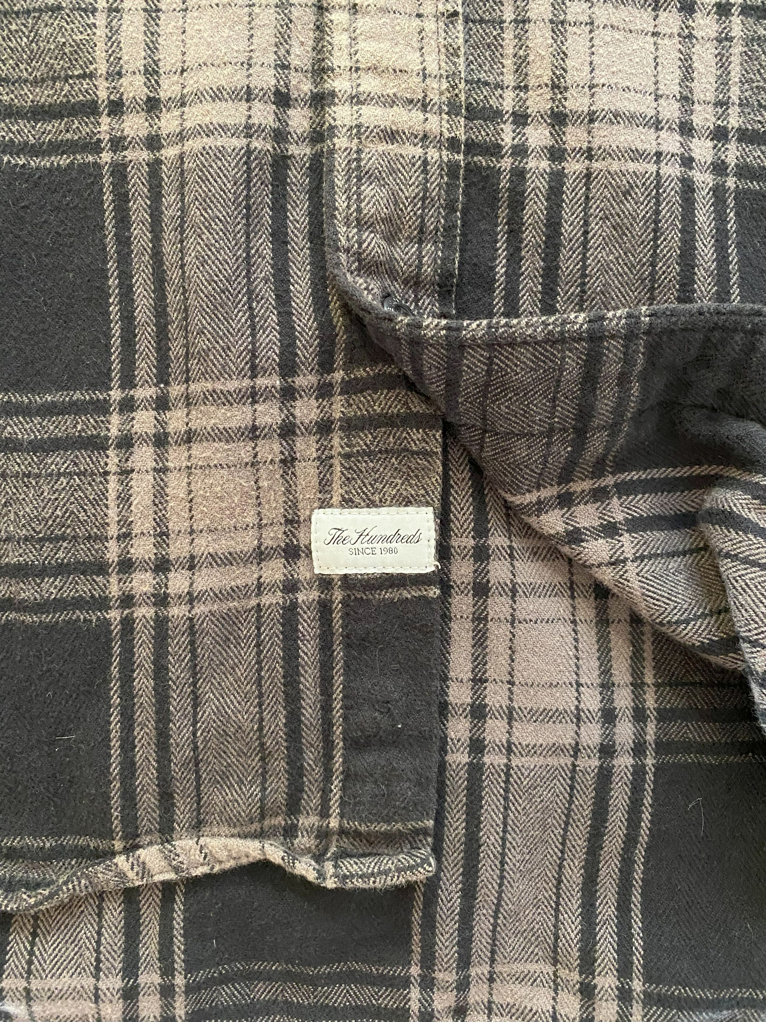 The Hundreds Vintage The Hundreds Shirt Brown Black Flannel sz M Size US M / EU 48-50 / 2 - 5 Thumbnail