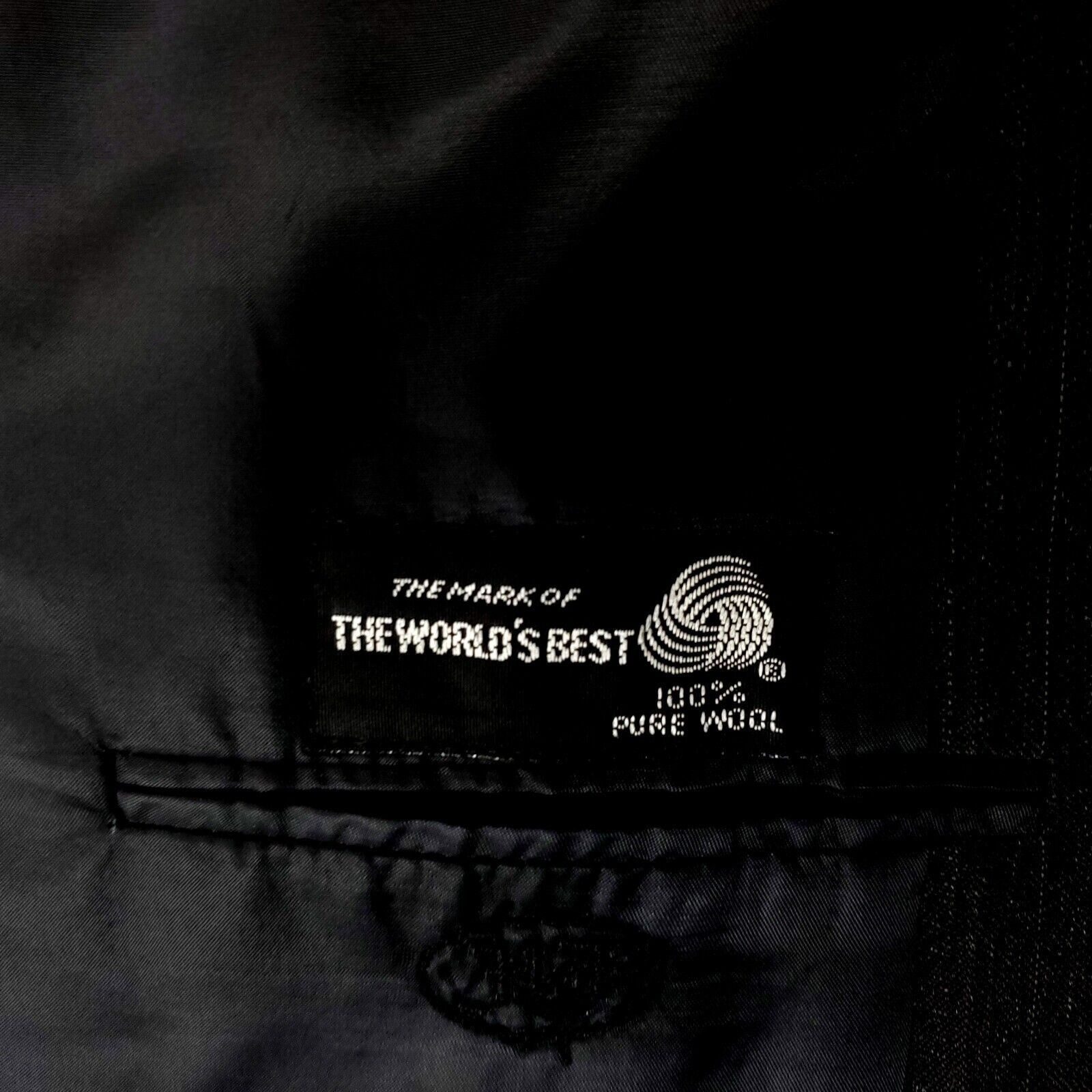 Hickey Freeman Hickey Freeman Wool 2 Button 2 Piece Suit 42R Gray W/ Purple Size 42R - 10 Thumbnail