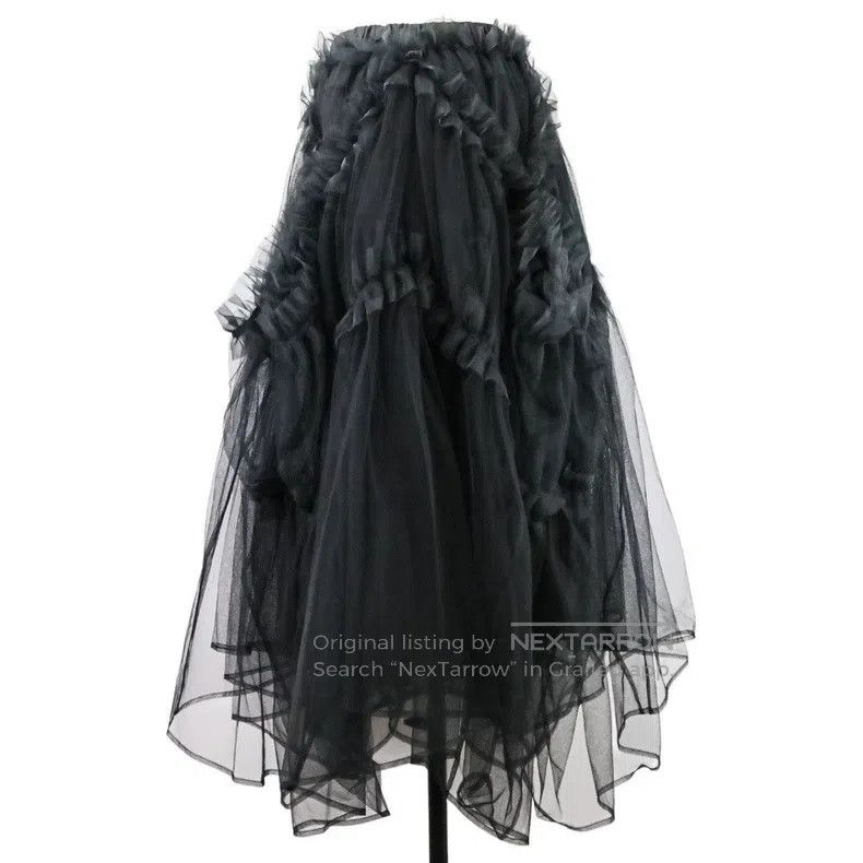 Comme des Garcons Comme Des Garcons size XS Black Retro Lace Skirt Size 23" - 3 Thumbnail