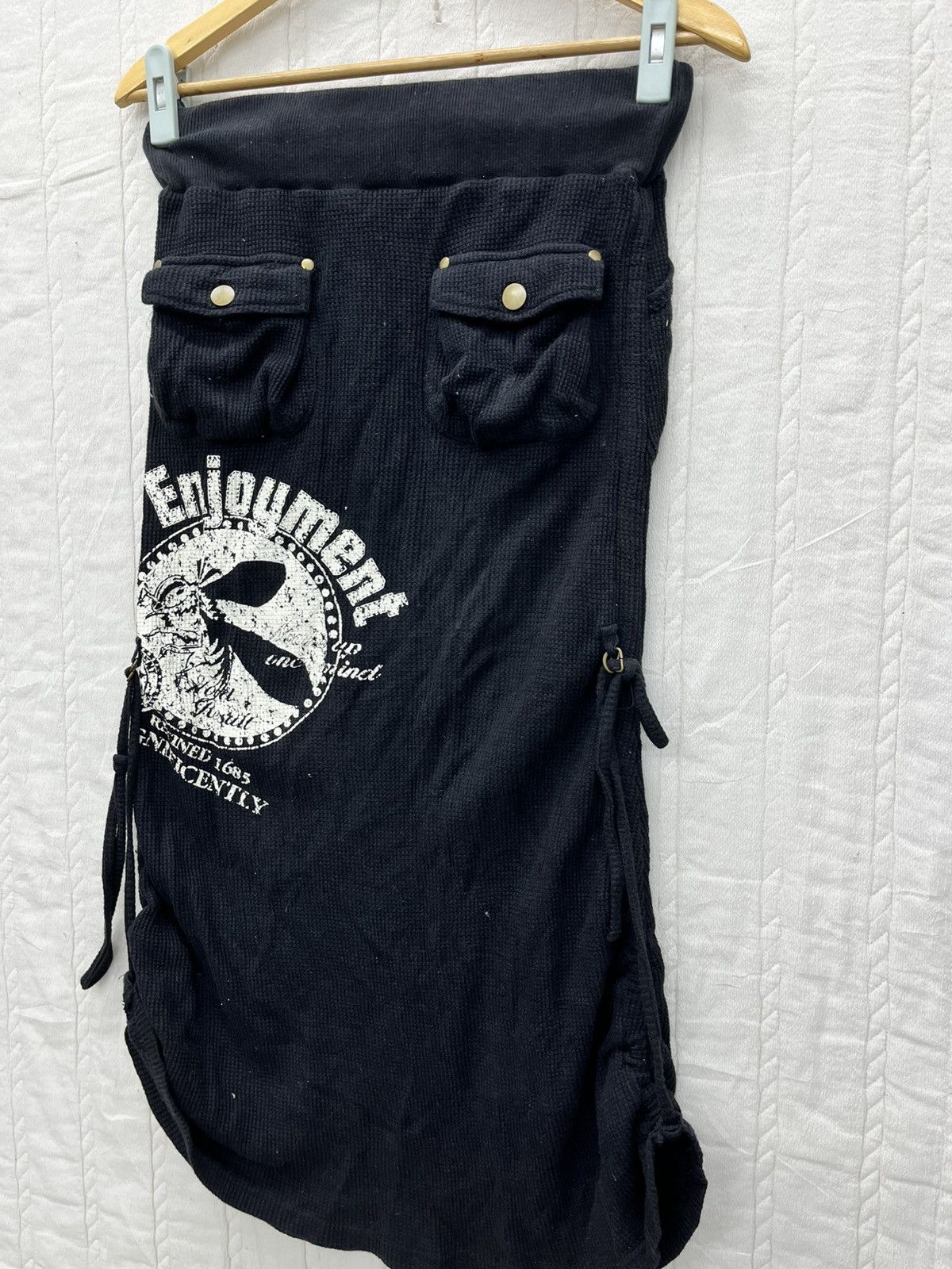Japanese Brand × Vintage ARCHIVE🔥L.A GLITTER BONDAGE MIDI SKIRT ELASTIC Size 29" - 3 Thumbnail