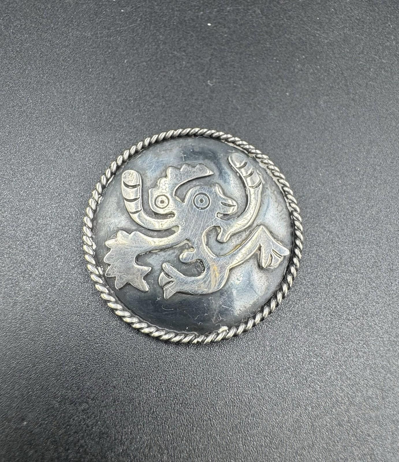 Other Vintage Taxco Sterling Silver Aztec Quetzalcoatl Mythical Se Size ONE SIZE - 2 Thumbnail