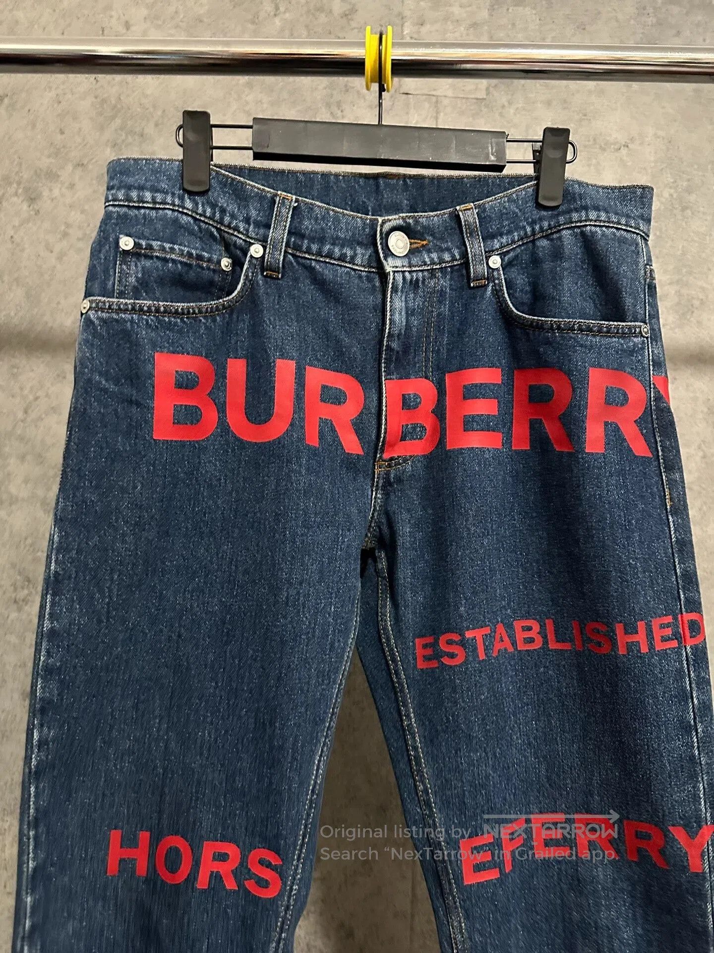 Burberry burberry new denim pants with logo. Size US 32 / EU 48 - 2 Thumbnail