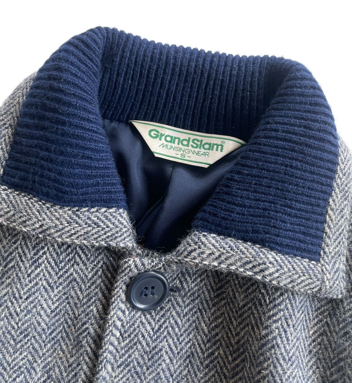 Grand Slam Grandslam G9 Wool Herringbone Twill Blouson Jacket Size US S / EU 44-46 / 1 - 8 Thumbnail
