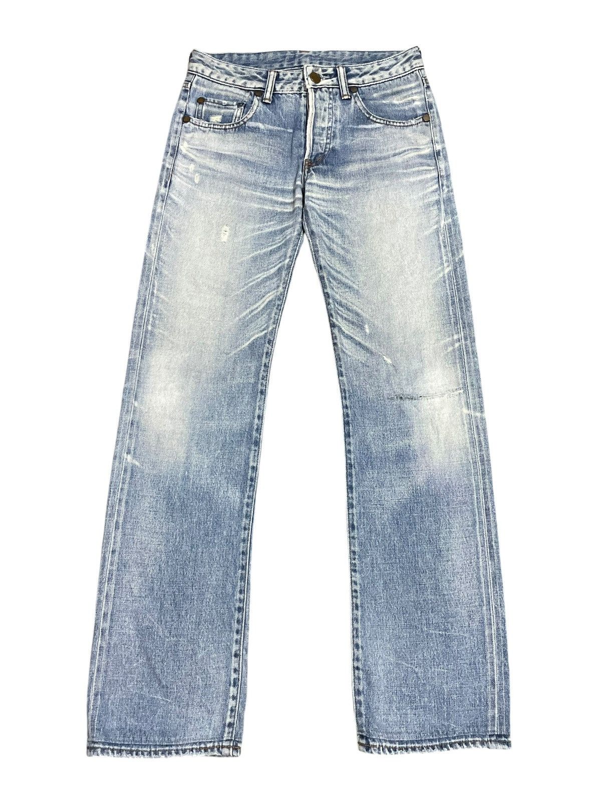 Vintage Japanese Stunning Lure Buckle Back Fade Wash Jeans