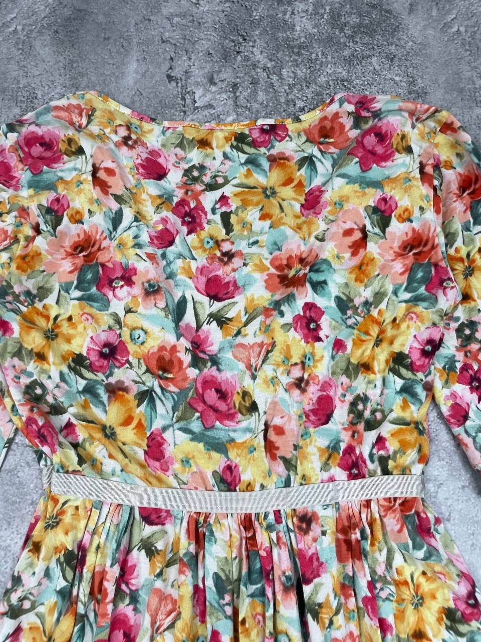 Max Mara MaxMara Weekend Women Floral Dress Multicolor Short Sleeve Size M / US 6-8 / IT 42-44 - 8 Thumbnail