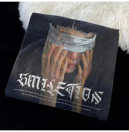 Other Blindfold Portrait Print Sweatshirt Size US L / EU 52-54 / 3 - 3 Thumbnail