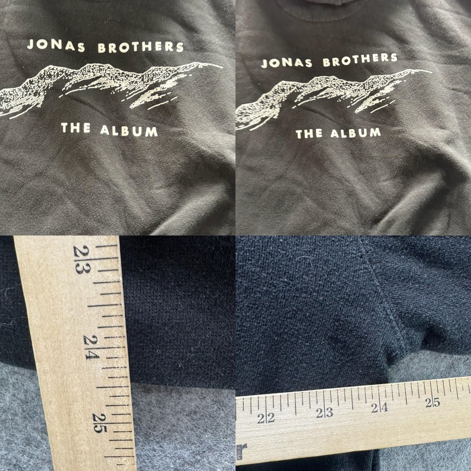 Vintage Jonas Brothers Hoodie Mens Large Black The Album Fleece Sweatshirt Pullover Size US L / EU 52-54 / 3 - 8 Thumbnail