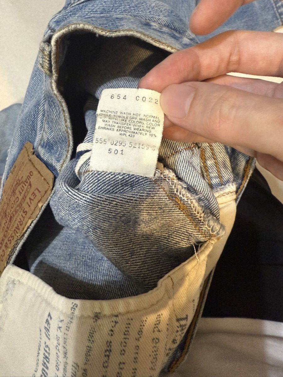 Levi's × Vintage Vintage 90s Levi's 501 Selvedge Made in USA Size US 28 / EU 44 - 7 Thumbnail
