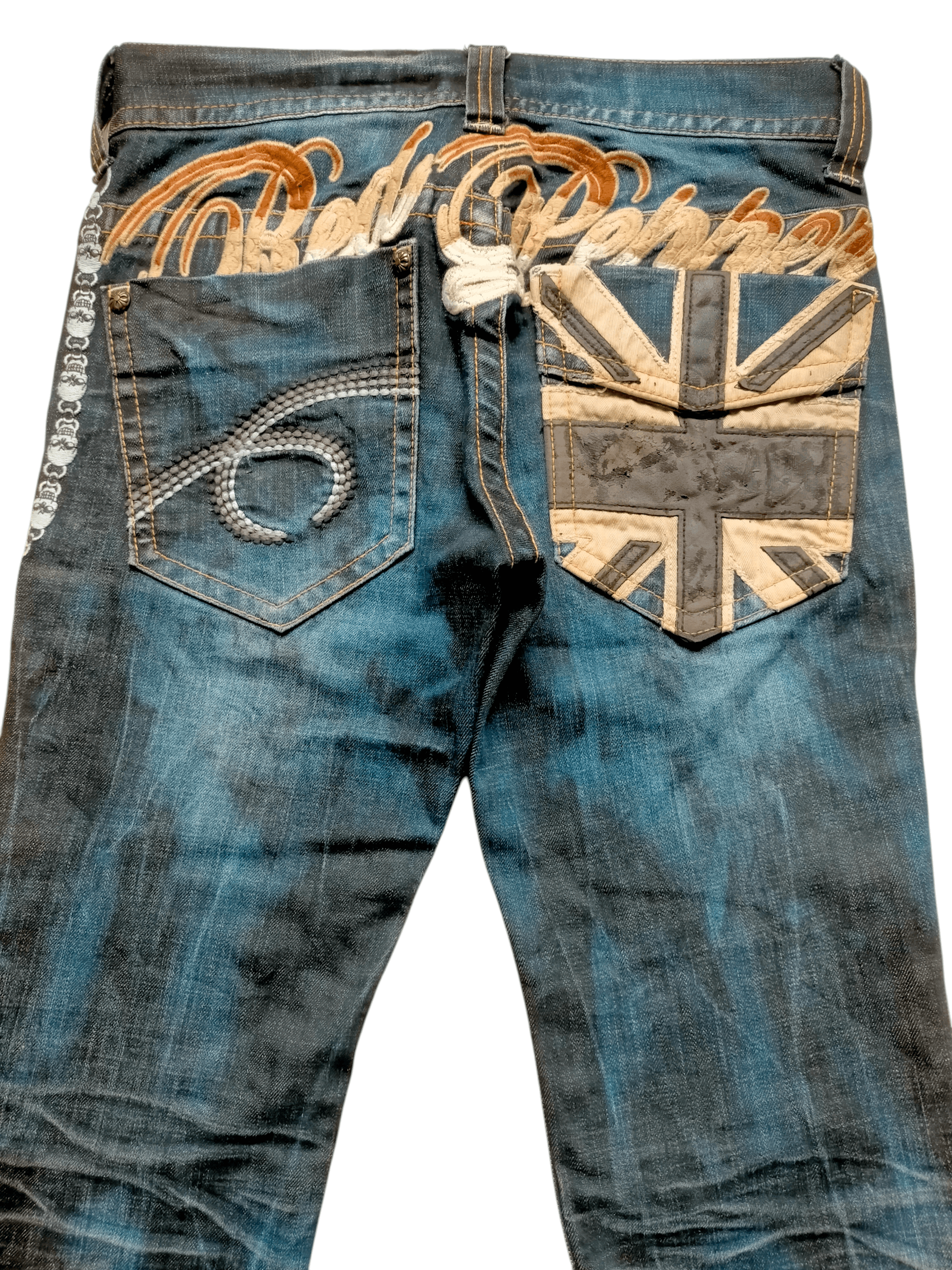 If Six Was Nine Flare Jeans Red Pepper Embroidered Boot cut Jeans Size US 29 - 1 Thumbnail