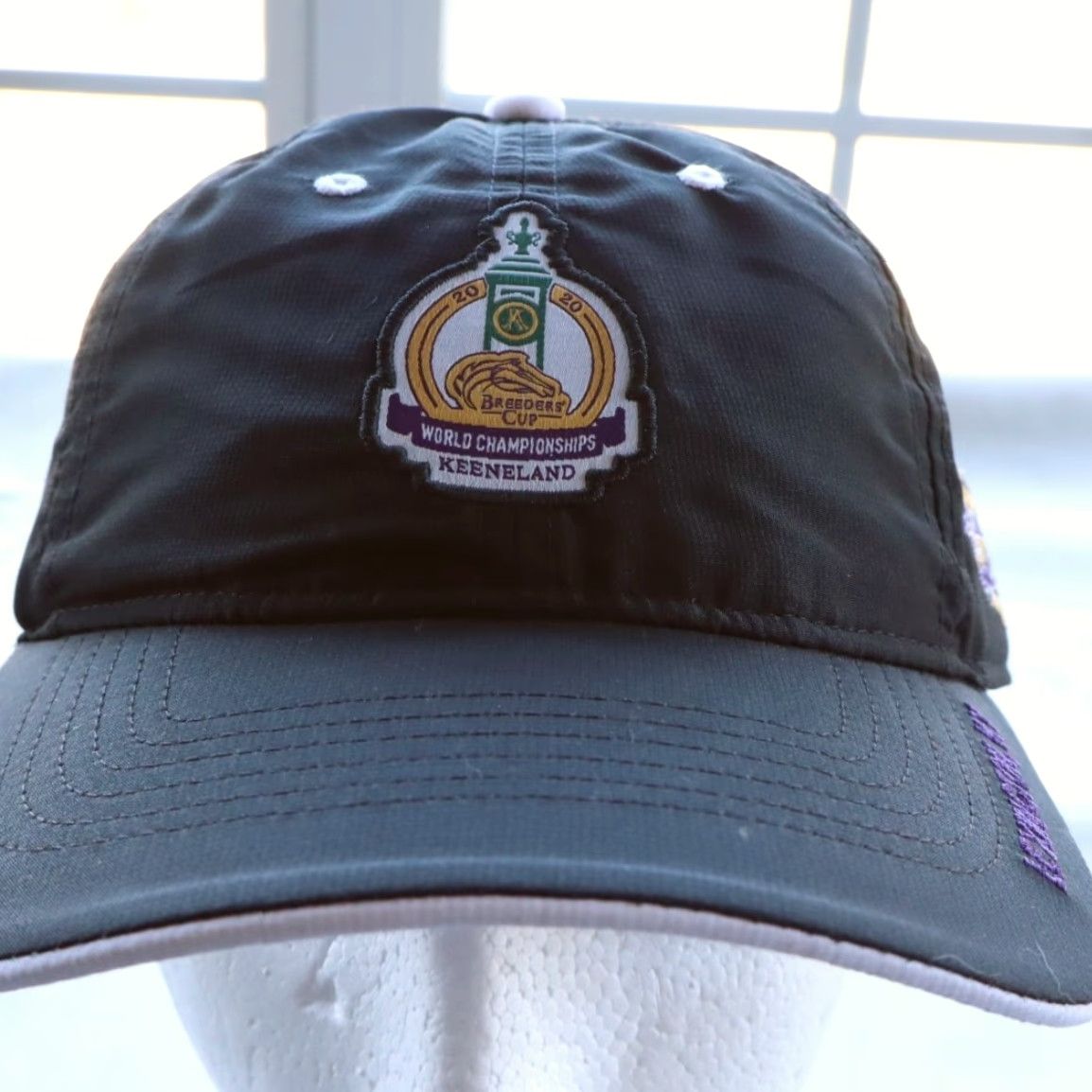Vintage Breeder's Cup World Championships 2020 Black Woven Golf Strapback Hat Men's OS Size ONE SIZE - 2 Thumbnail