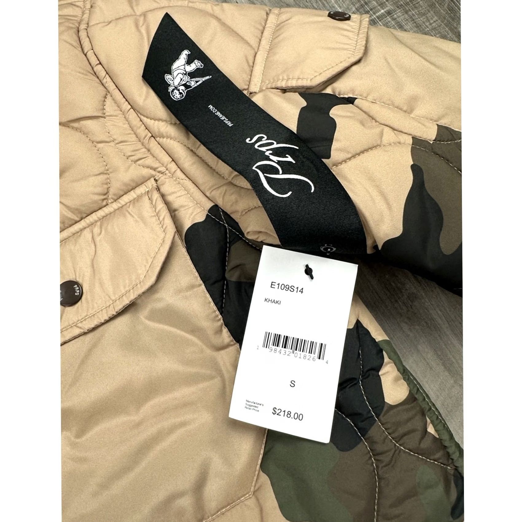 Prps PRPS Quilted Hunter Khaki Camouflage Puffer Jacket Small Size US S / EU 44-46 / 1 - 7 Thumbnail