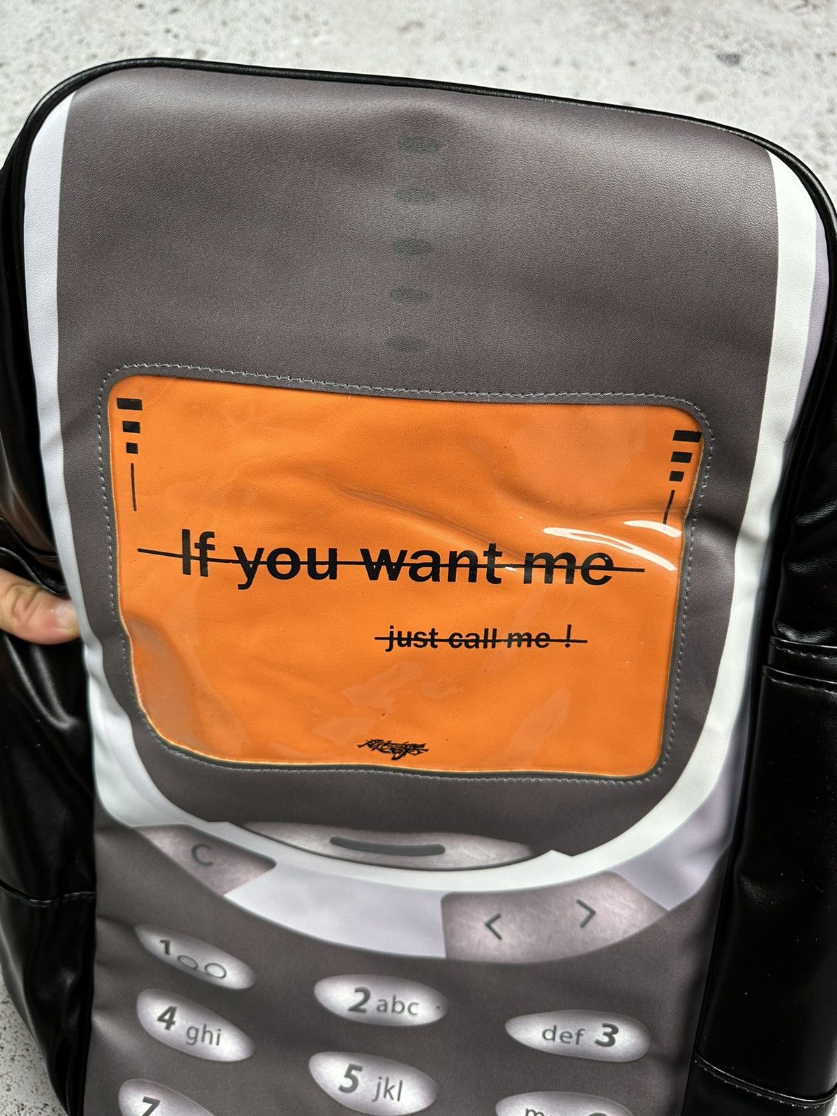 If Six Was Nine Mobile Phone Backpack bag “If you want me just call me” Size ONE SIZE - 14 Thumbnail