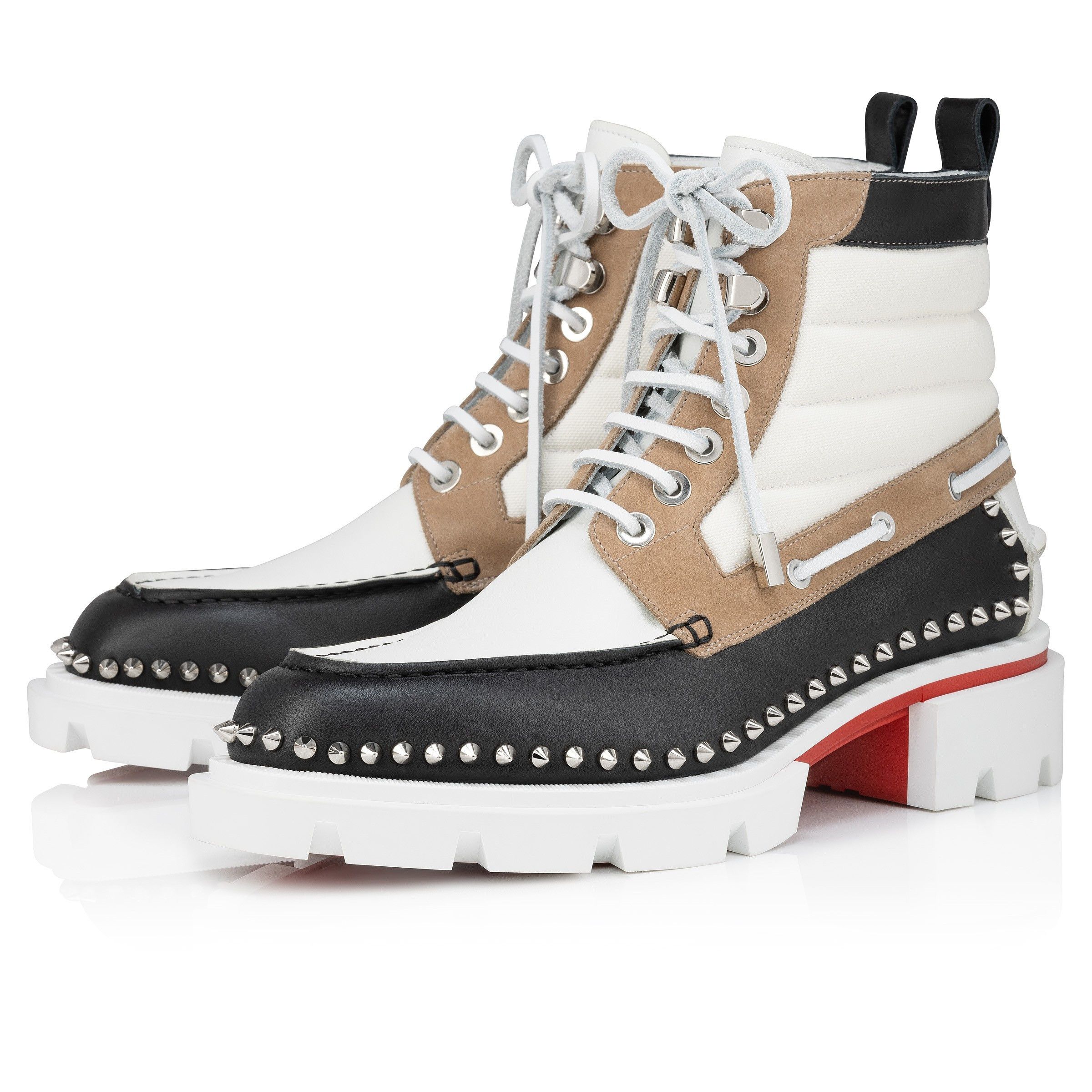 oc11z0925 Our Steckel Boot Flat in Black/Multi