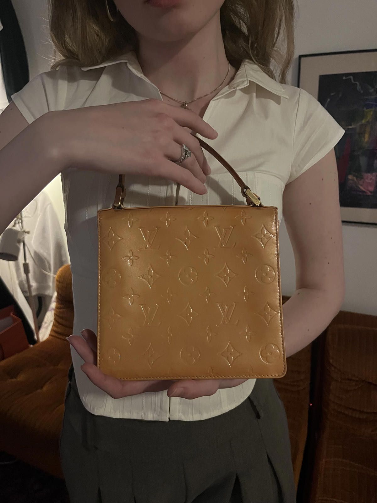 Louis Vuitton Louis Vuitton - Vintage Monogram Vernis Leather Top Handle S Size ONE SIZE - 2 Thumbnail