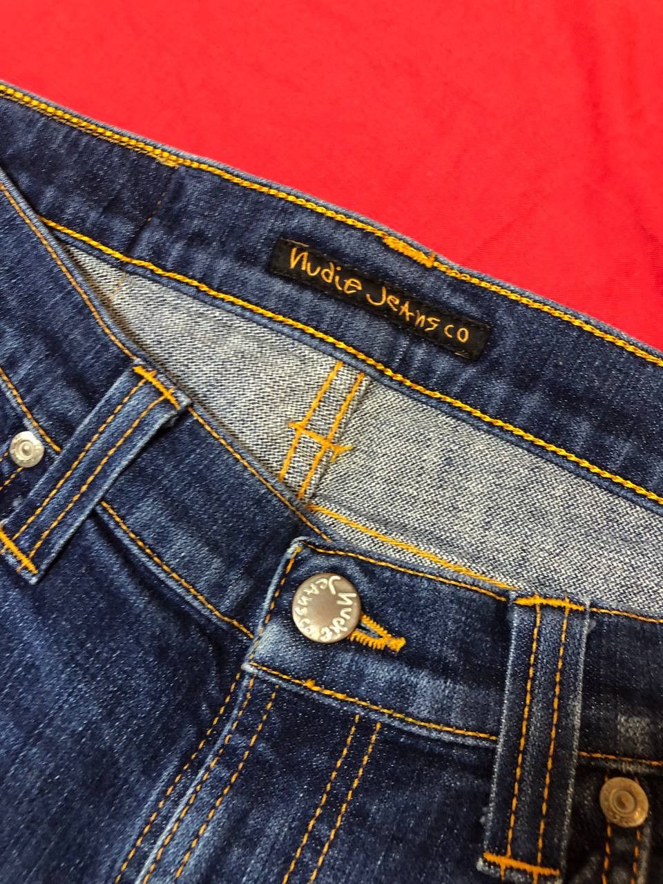 Nudie Jeans NUDIE SLIM JIM Wash Denim Regulat Straight Slim Fit Size US 28 / EU 44 - 2 Thumbnail