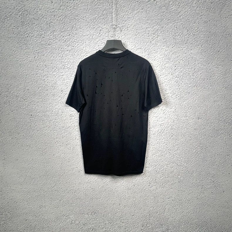 Givenchy Givenchy GVC Letter Print Round Neck Ripped Short Sleeve Size US XS / EU 42 / 0 - 2 Thumbnail