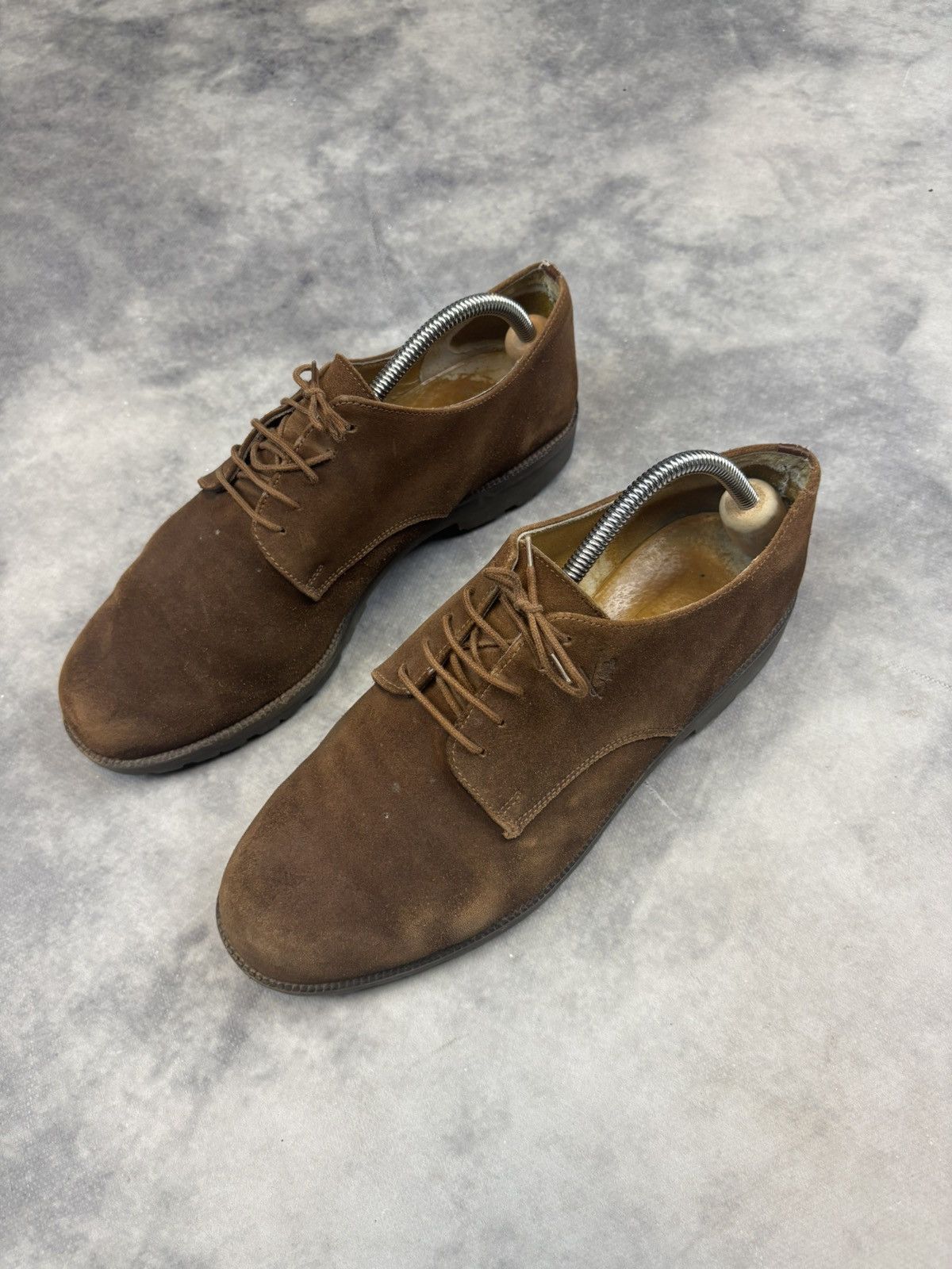 Japanese Brand × Kenzo × Vintage Vintage Kenzo Vibram Leather Suede formal boots 90s rare Size US 10 / EU 43 - 2 Thumbnail