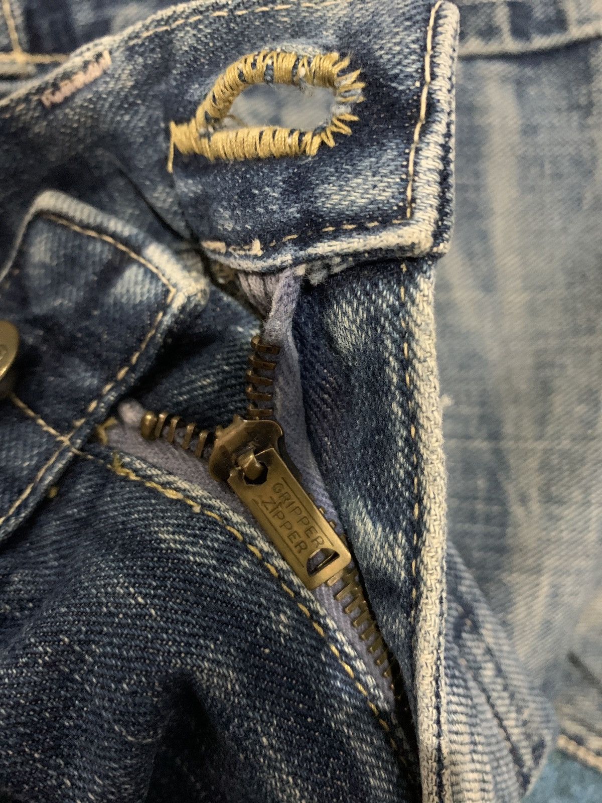 Lee Vintage Lee Raiders Selvedge Rusty Distressed Denim Size US 32 / EU 48 - 18 Thumbnail