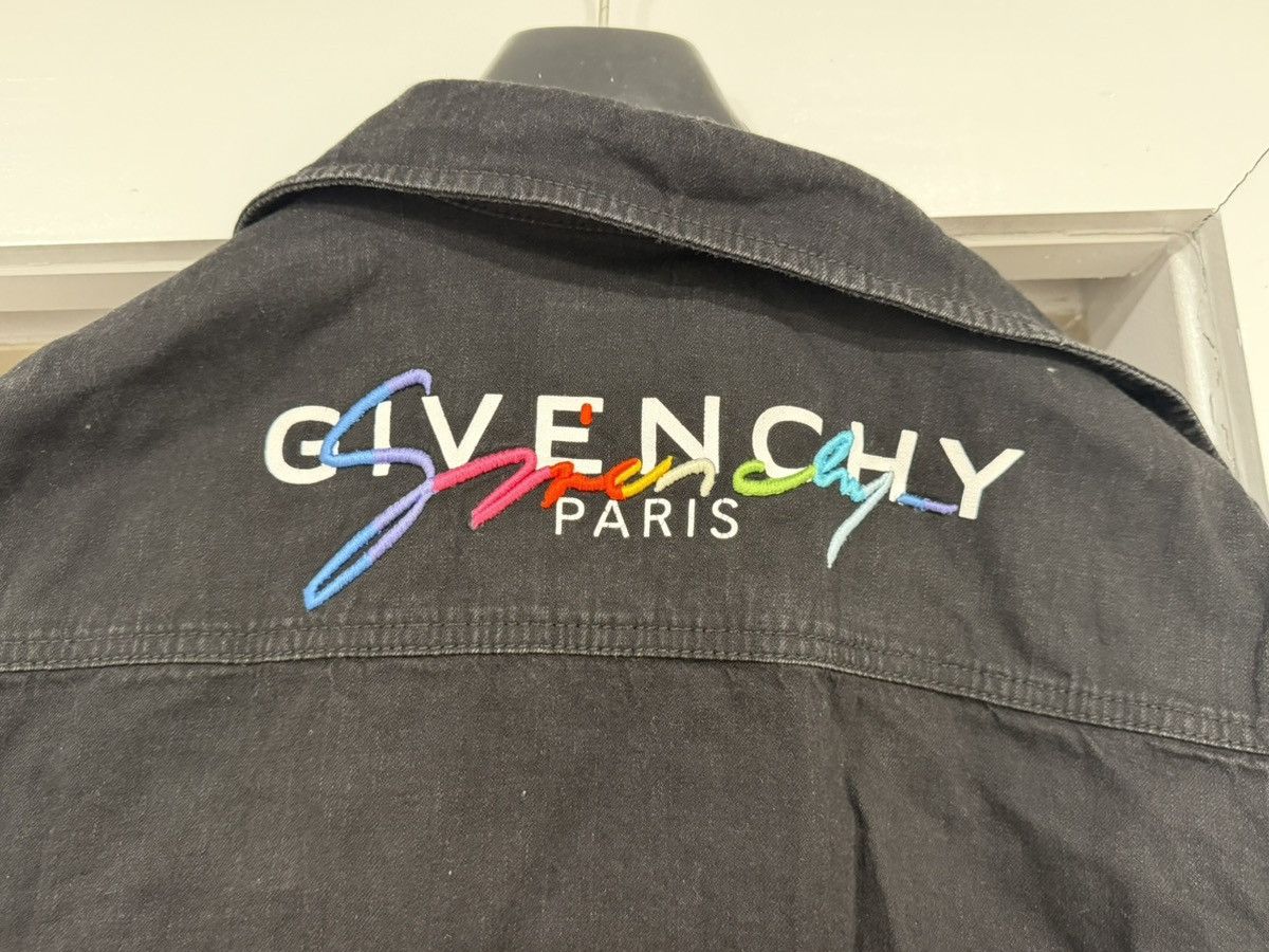 Givenchy Givenchy signature logo denim shirt jacket Size US M / EU 48-50 / 2 - 13 Thumbnail