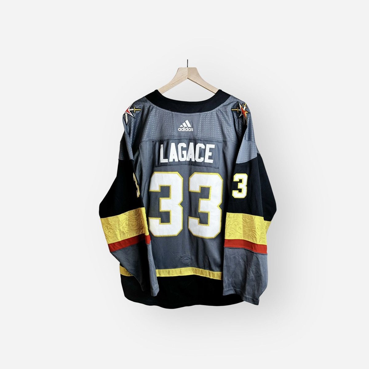 Adidas Vegas Golden Knights Lagace NHL Adidas Jersey Size US XL / EU 56 / 4 - 1 Thumbnail