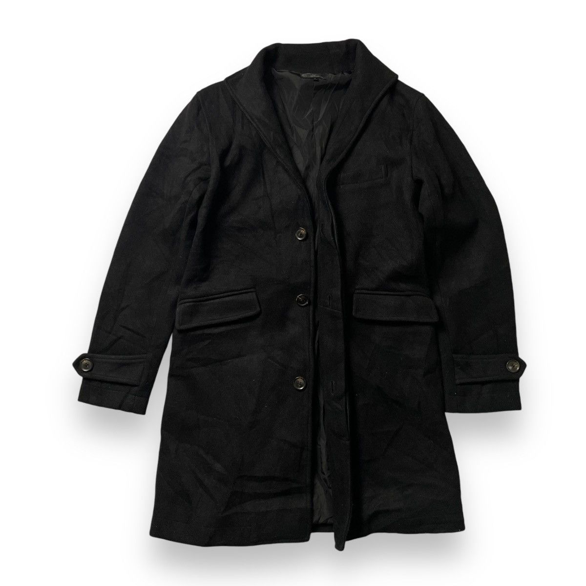 If Six Was Nine 🇯🇵 BERNINGS SHO PUNK GOTHIC WOOL HEAVY COAT JACKET Size US M / EU 48-50 / 2 - 3 Thumbnail