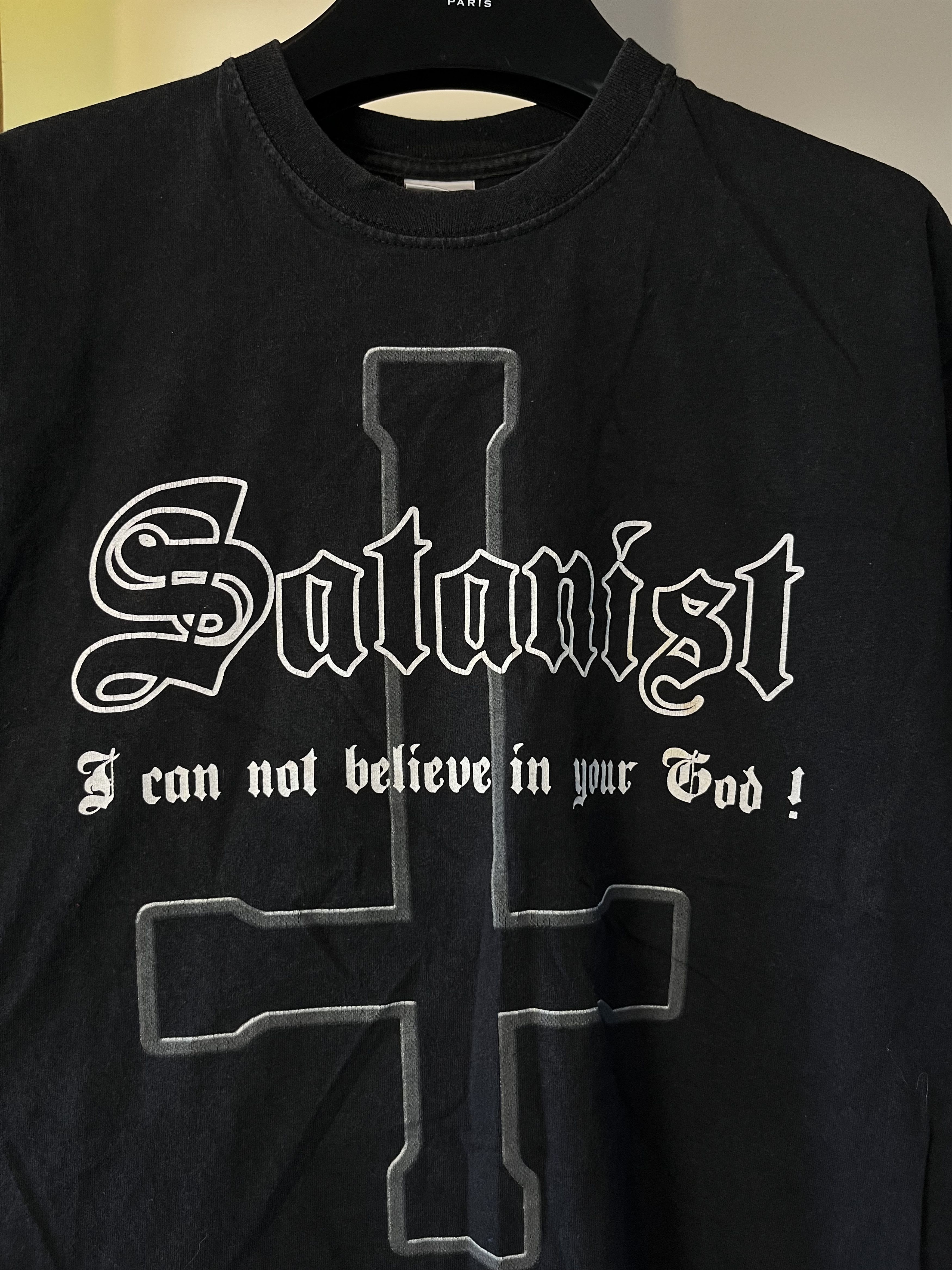 Band Tees 90s Metal Band Baphomet Satanic Church of Satan Screen Star Size US M / EU 48-50 / 2 - 2 Thumbnail