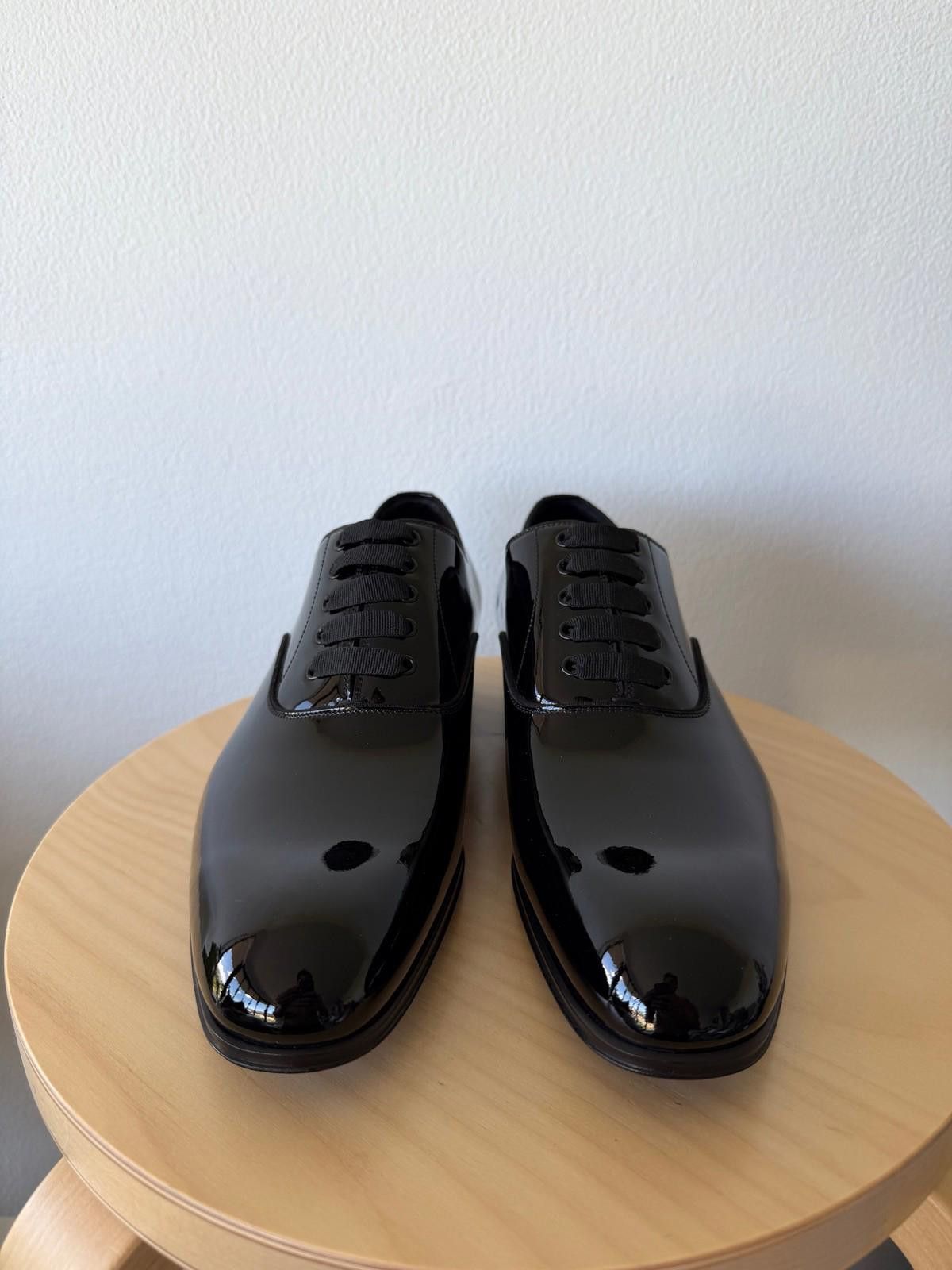 Tom Ford new Tom Ford mens patent leather edgar lace up shoes black 7 Size US 8 / EU 41 - 2 Thumbnail