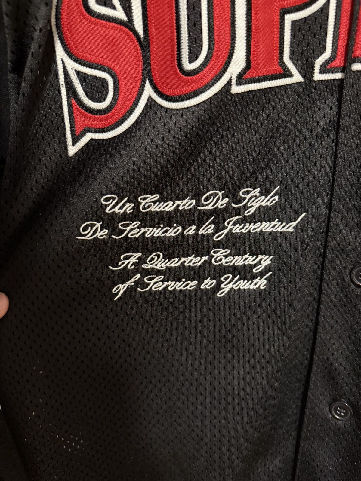 Supreme Supreme Mesh Hooded Baseball Jersey Size US M / EU 48-50 / 2 - 4 Thumbnail