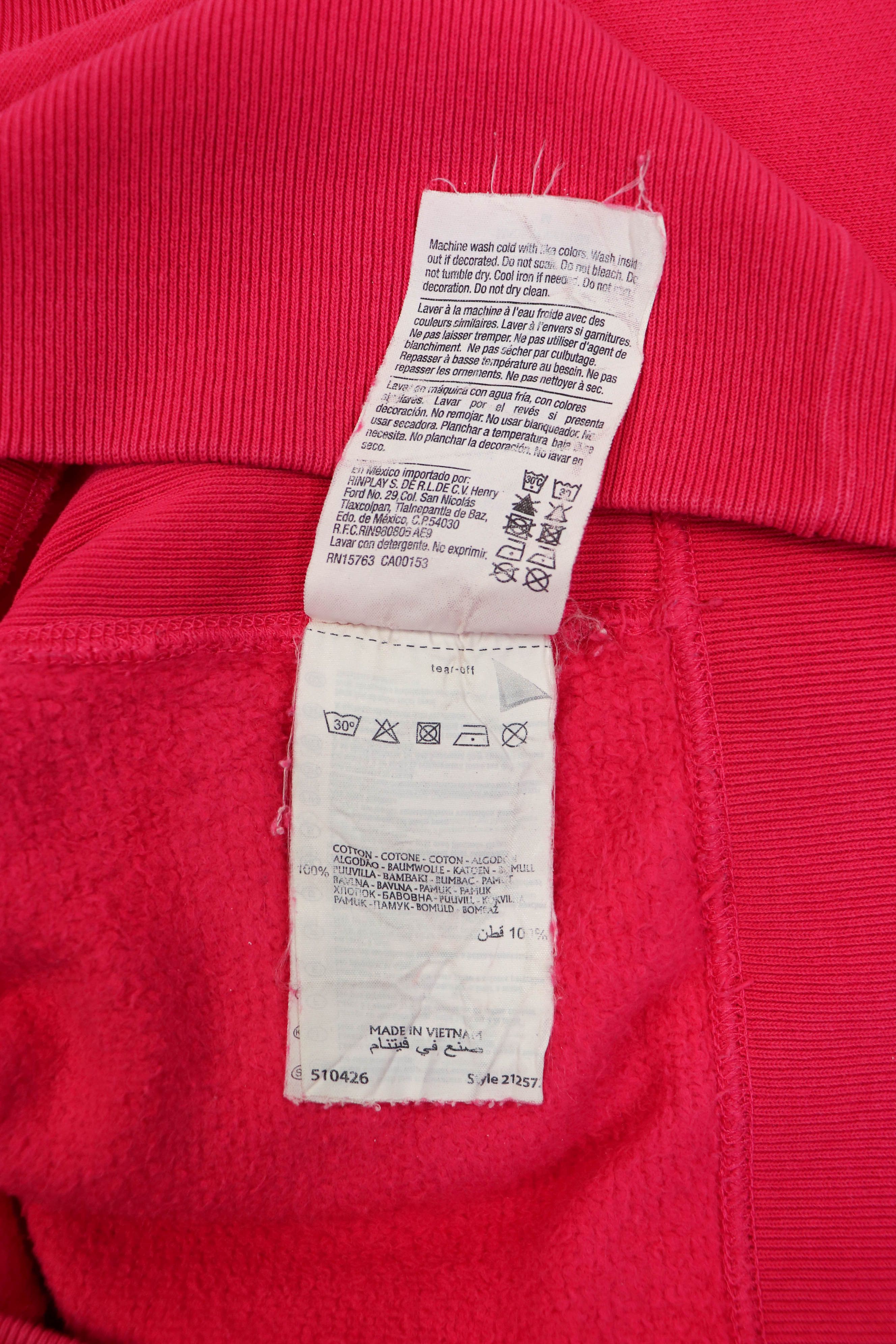 Champion Champion Reverse Weave Warm Up Pink Crewneck Sweatshirt Size M / US 6-8 / IT 42-44 - 14 Thumbnail
