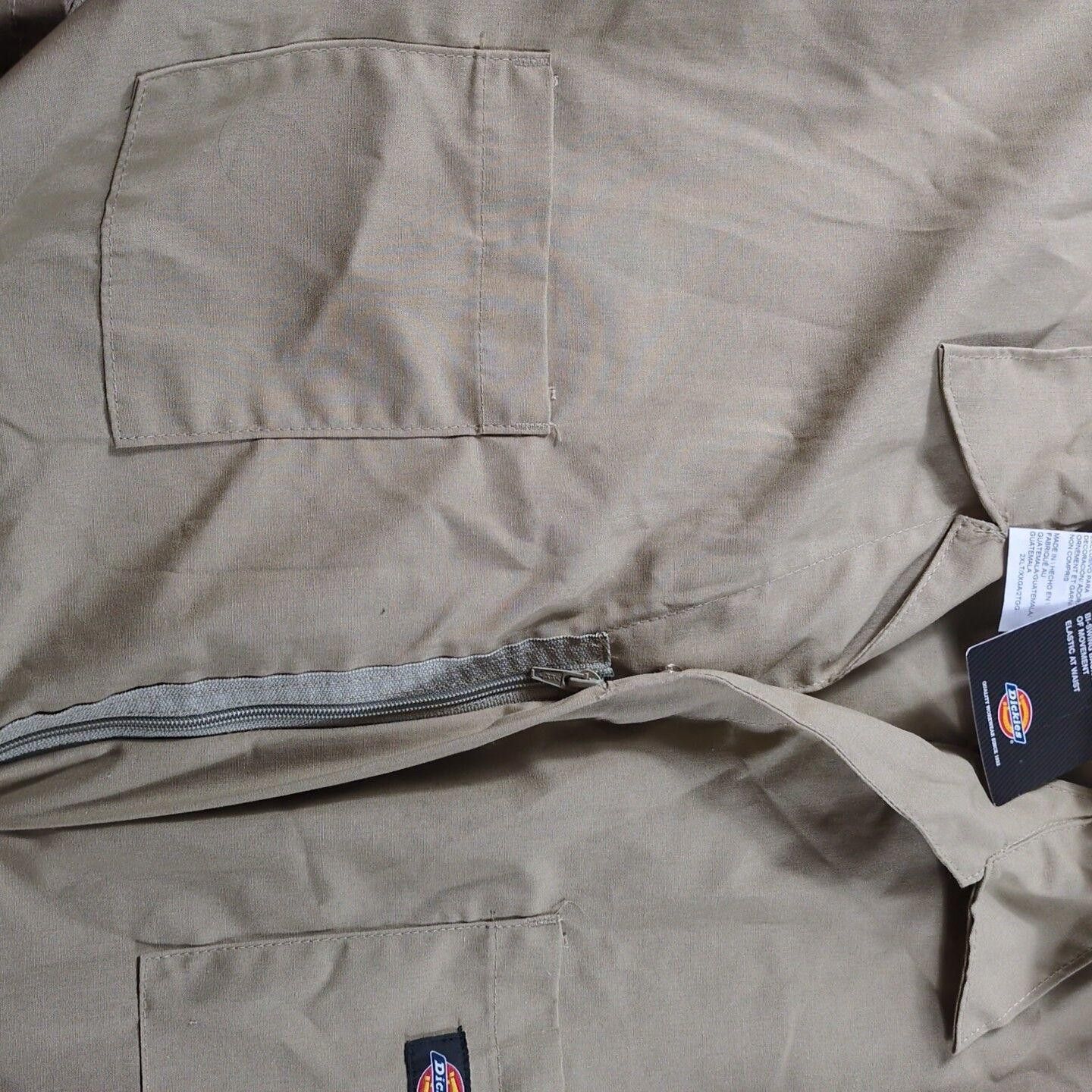Dickies Dickies Coveralls Men XXL Tall S/S Tan Beige Workwear Size ONE SIZE - 4 Thumbnail